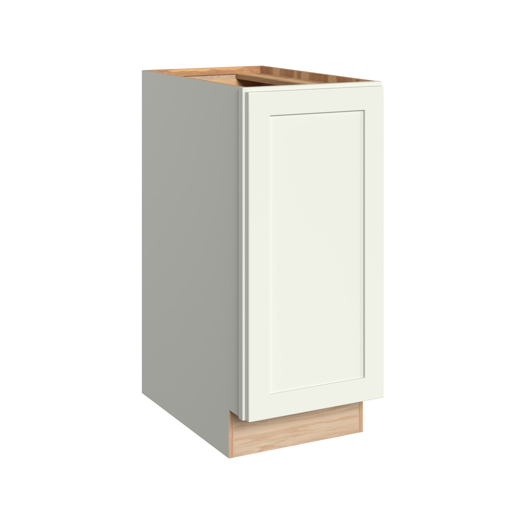 KraftMaid Momentum B15R.FHG71 Deveron 15-in W x 34.5-in H x 24-in D Dove White Base Fully assembled Plywood Cabinet (Recessed Panel Shaker)