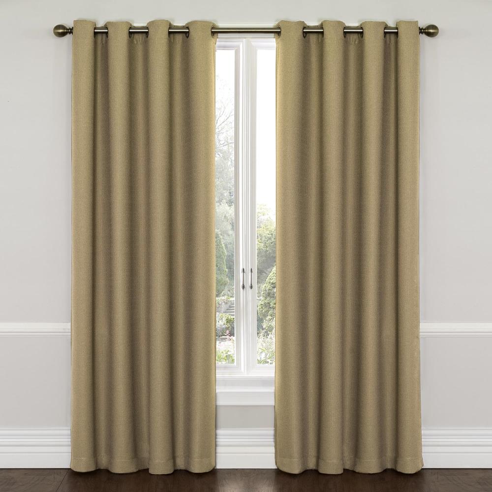 Eclipse Wyndham Thermaweave Blackout Grommet Curtain Panel Latte 52" x 63" 