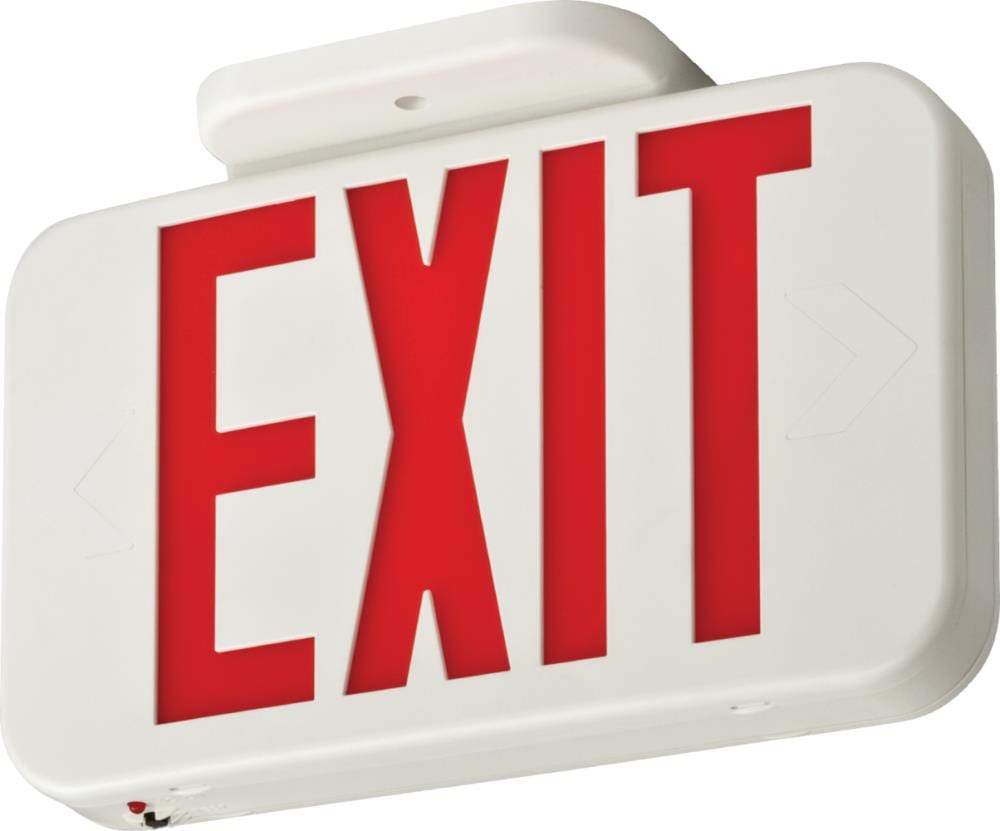 Lithonia Lighting EXR LED EL M6 Red LED Hardwired Exit Light