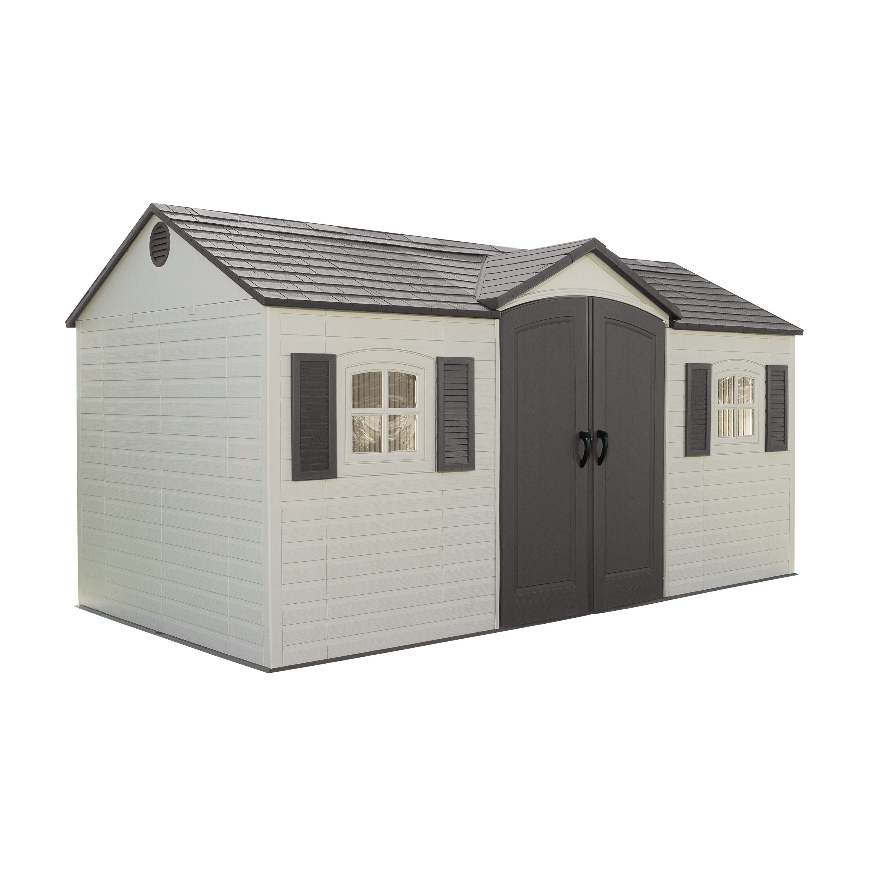 LIFETIME PRODUCTS 15-ft x 8-ft Lifetime Storage Shed Gable Resin Storage Shed (Floor Included)