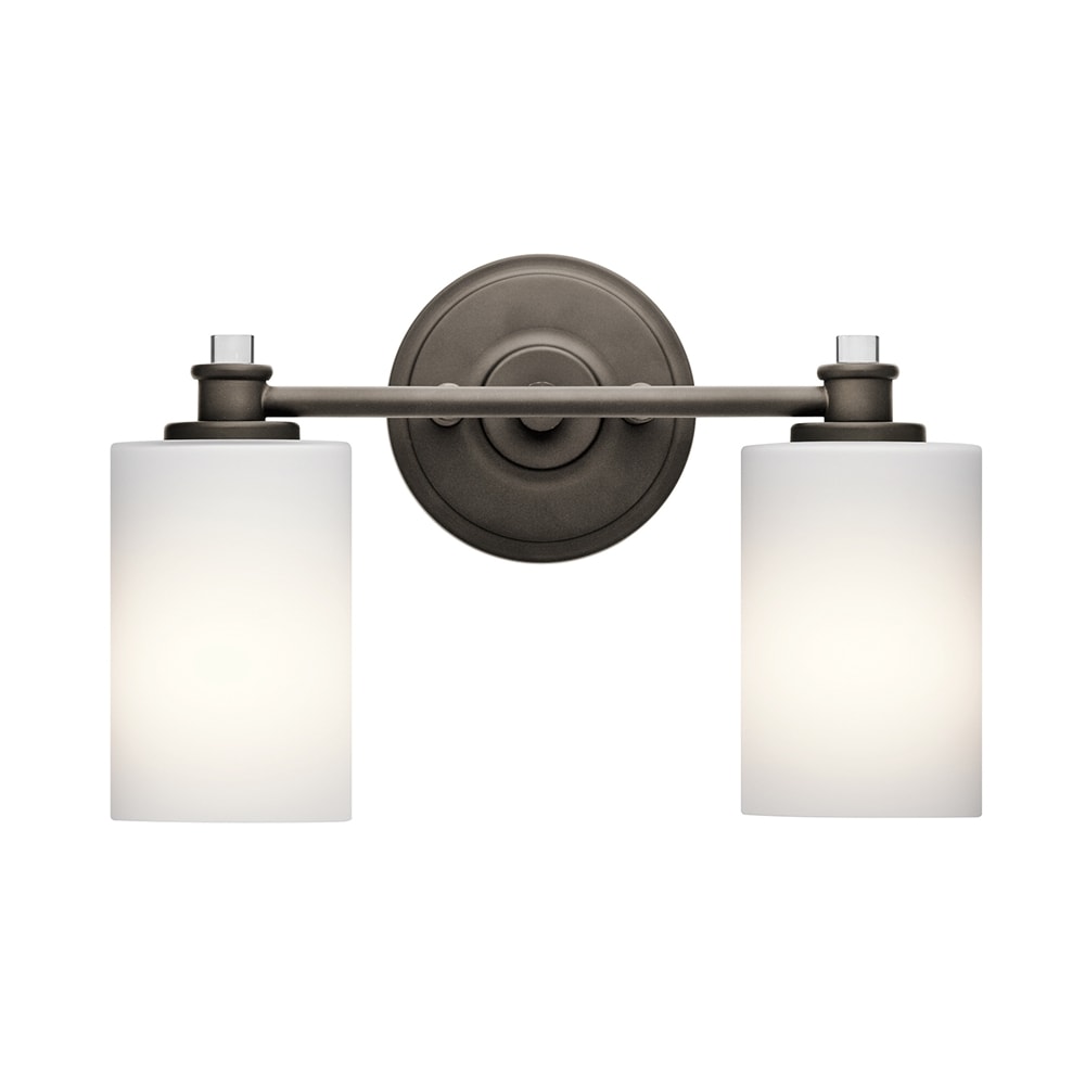 Kichler 45922OZ Joelson 14-in 2 -Light Bronze Transitional Vanity light