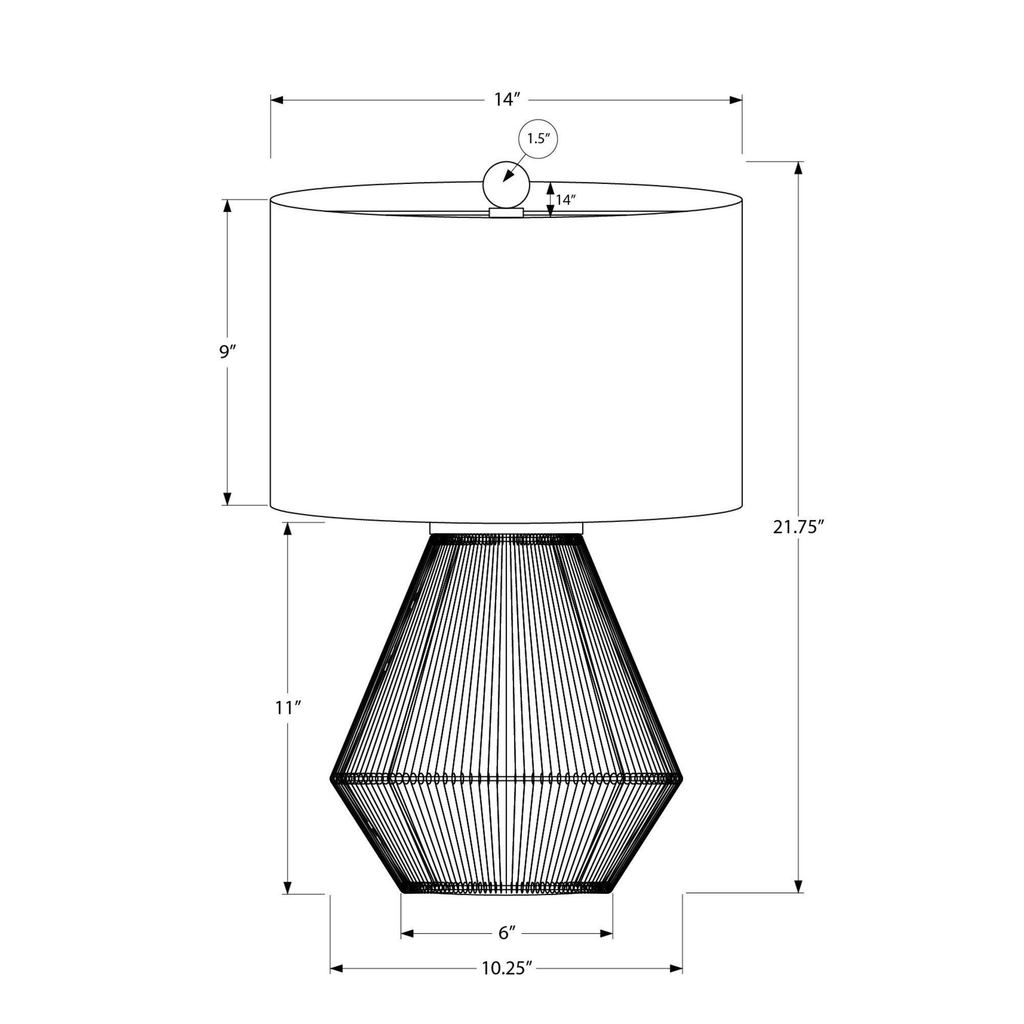 HyperDrop Cart W-B2710P220092 Table-Lamps - View #4