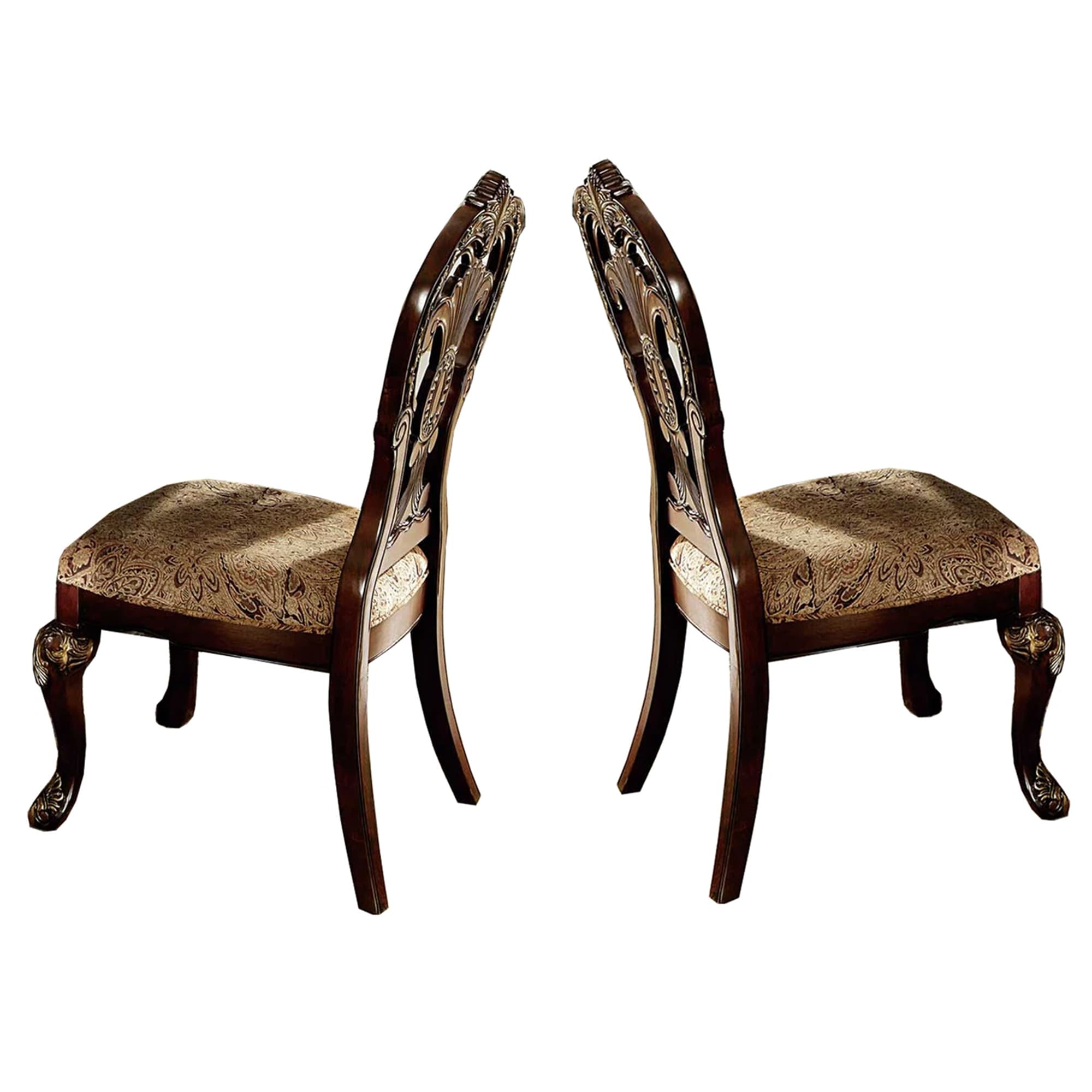 Benzara BM179901 2 Modern Brown Accent Chair