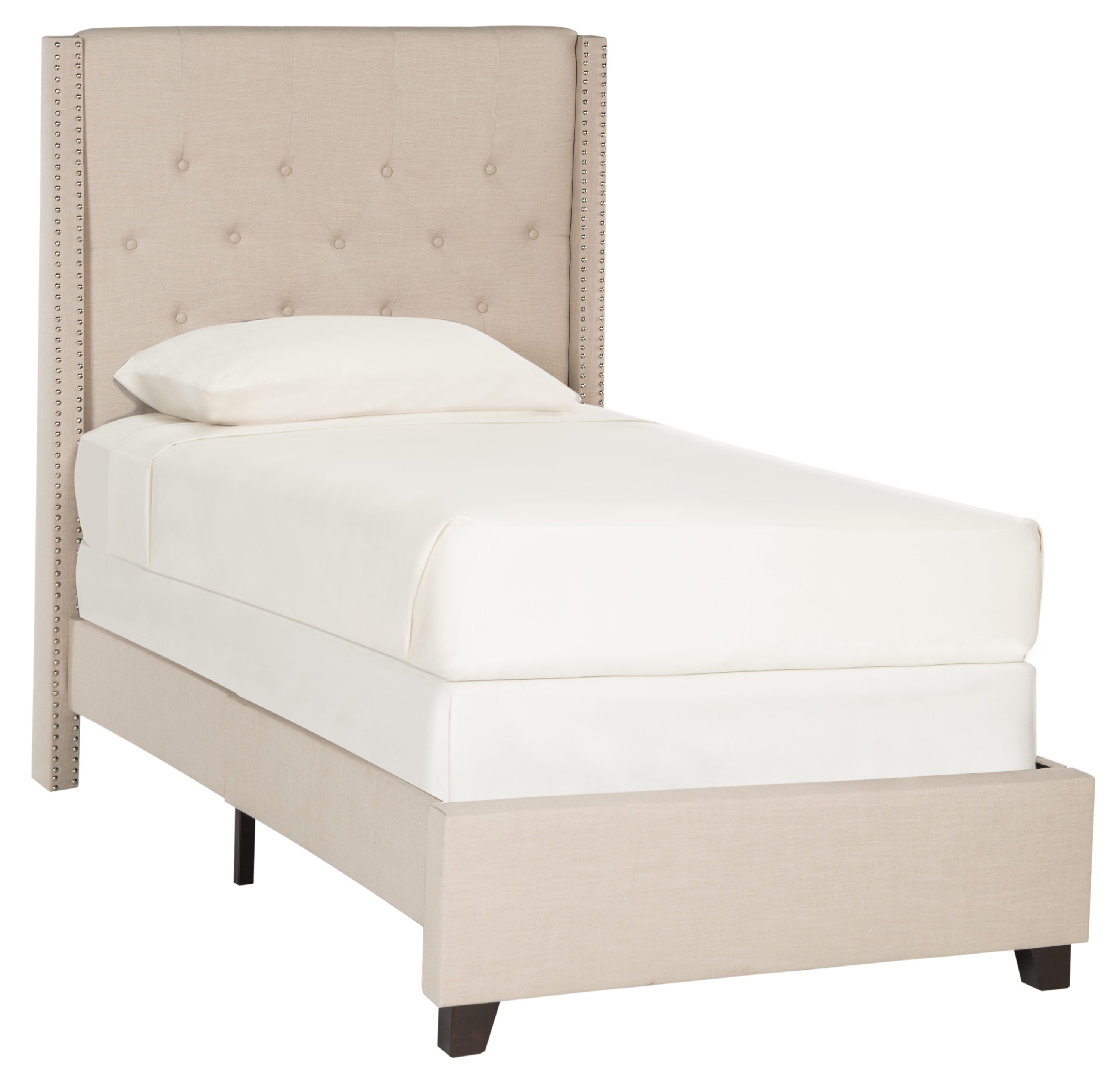 off white queen bed frame