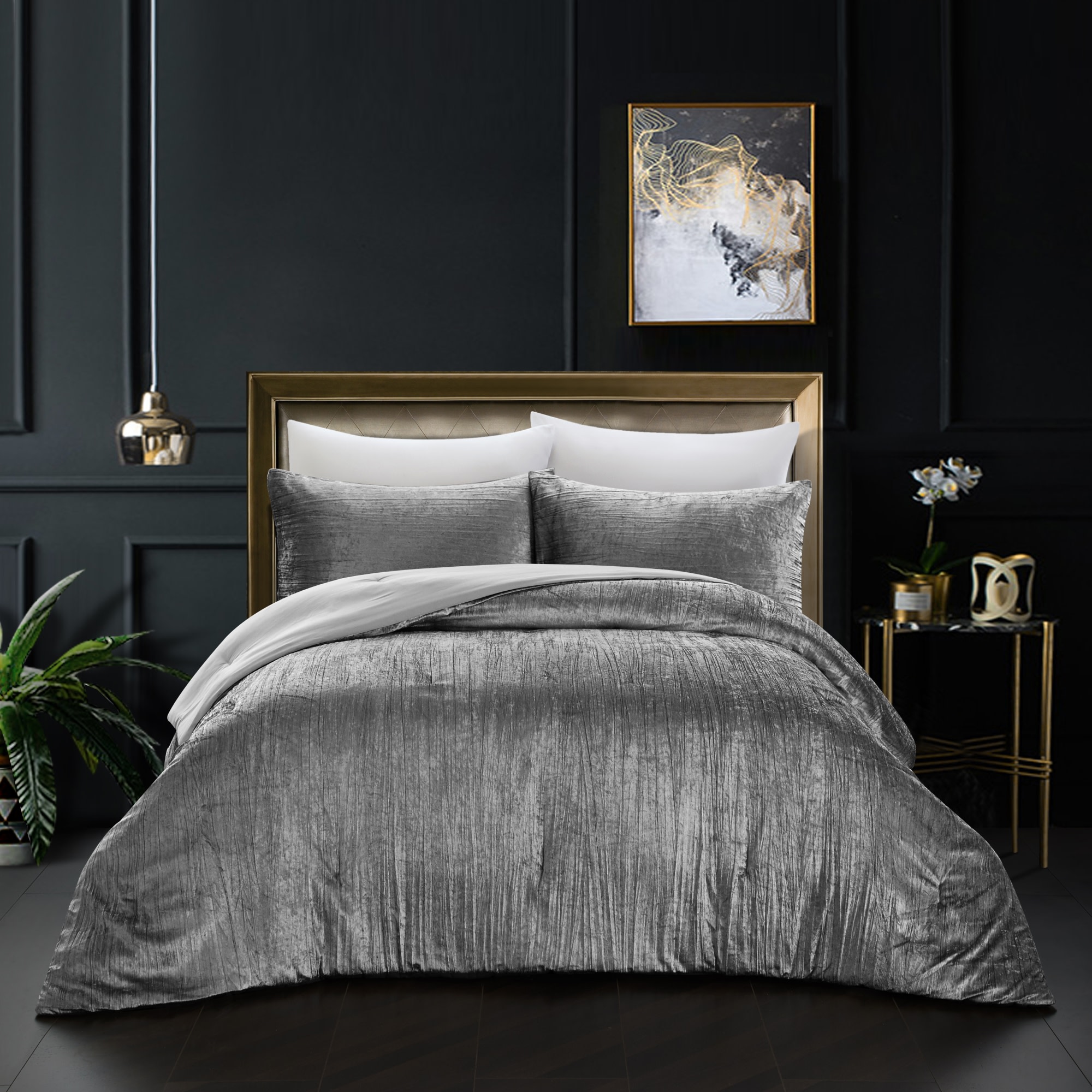 WestPoint Home EcoPure Comfort Wash Bedding 3-Piece Light Gray Full/Queen  Duvet Cover Set in the Bedding Sets department at