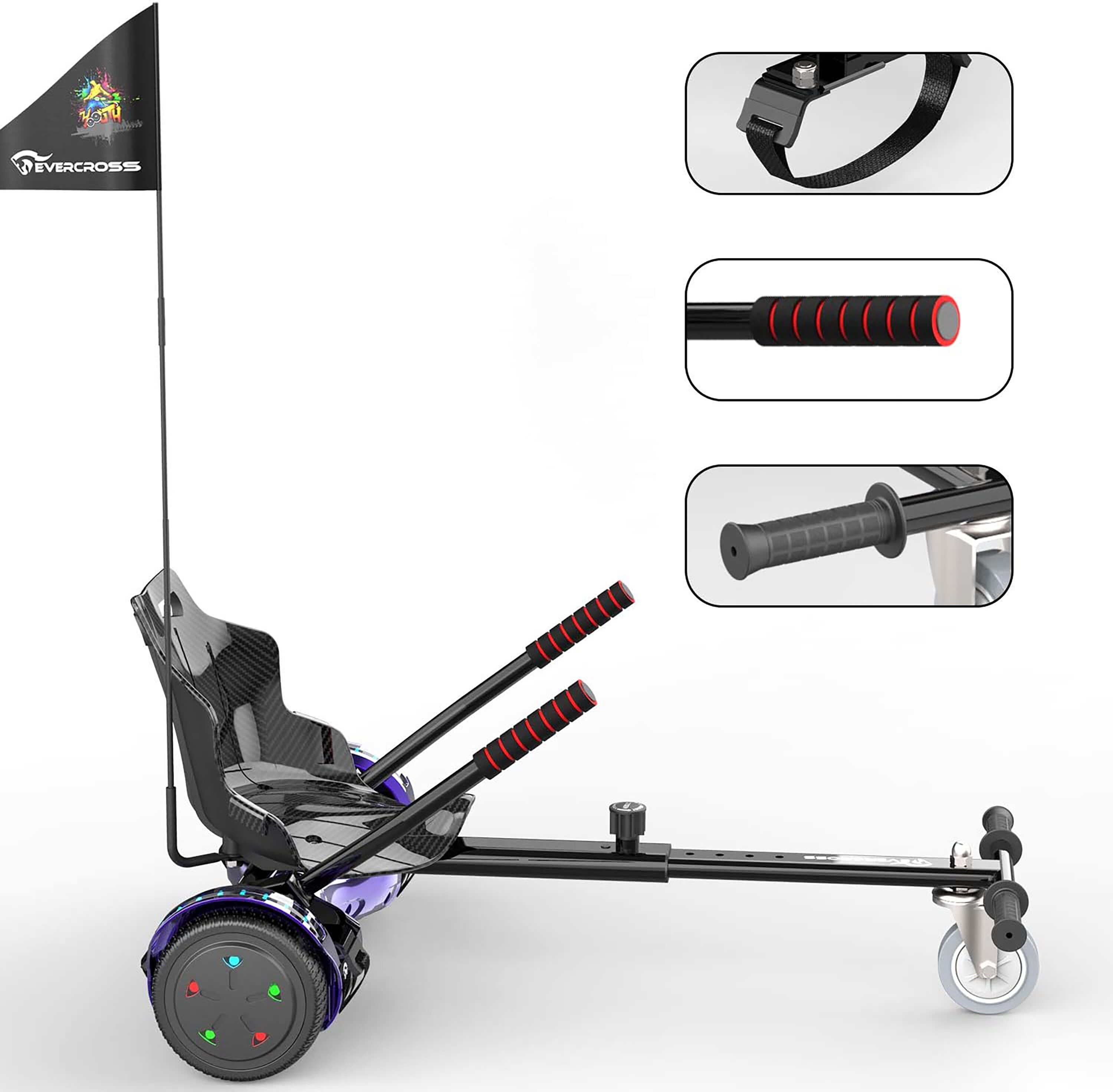 Smart Hoverseat/Hoverkart Hoverboard Kart for Hoverboards Use