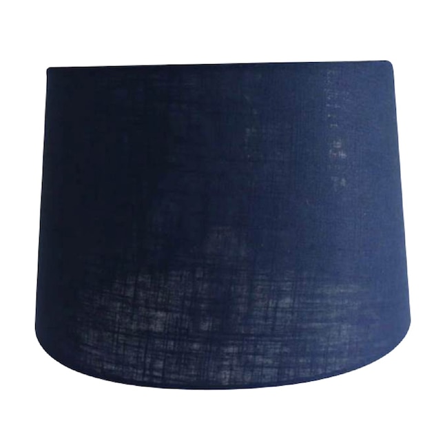 Navy Fabric Drum Lamp Shade, What Size Lamp Harp Do I Need For A 10 Inch Shade