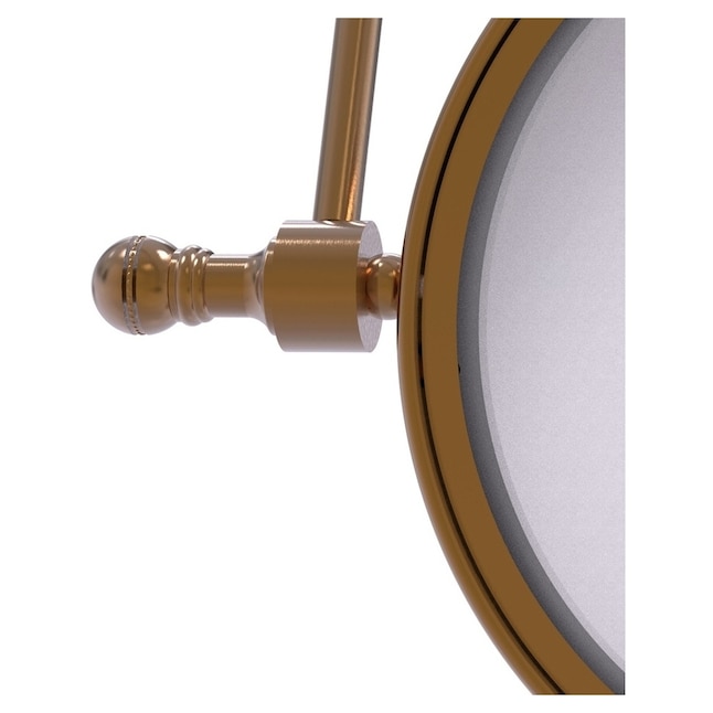 Allied Brass Retro Dot 7-in x 8-in Antique Copper Double-Sided Magnifying Wall-Mounted Vanity Mirror Allied Brass Retro Dot 7-in x 8-in Antique Copper Double-Sided Magnifying Wall-Mounted Vanity Mirror