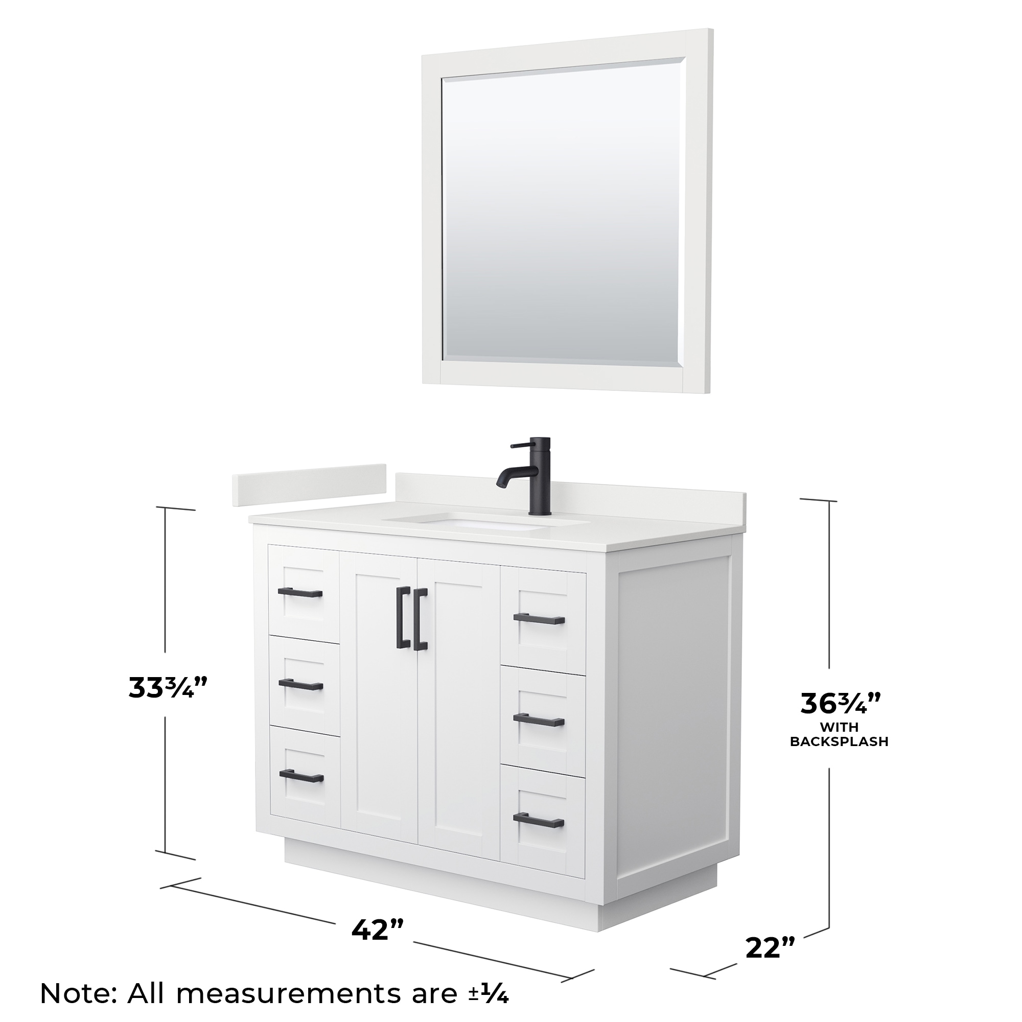 Wyndham Collection WCF292942SWBWQUNSM34 Bath-Vanity-Combo - View #6
