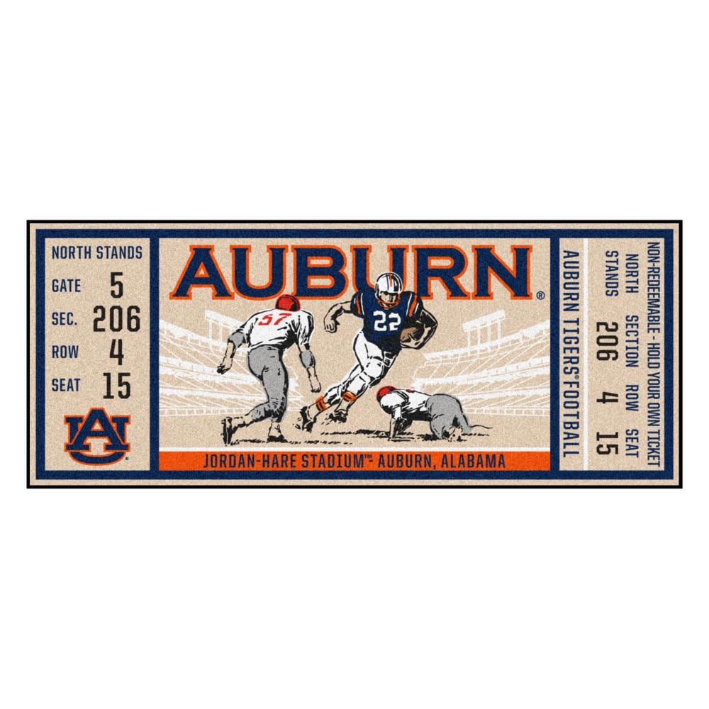2x4 Milliken Auburn Tigers 79356 NCAA Spirit Area Rug Approx 2'8"x3'10" 
