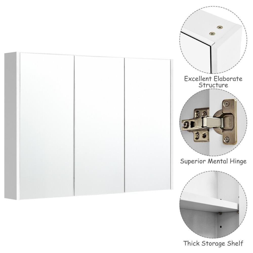 WELLFOR HW-HWY-65244WH Bathroom-Medicine-Cabinets - View #3