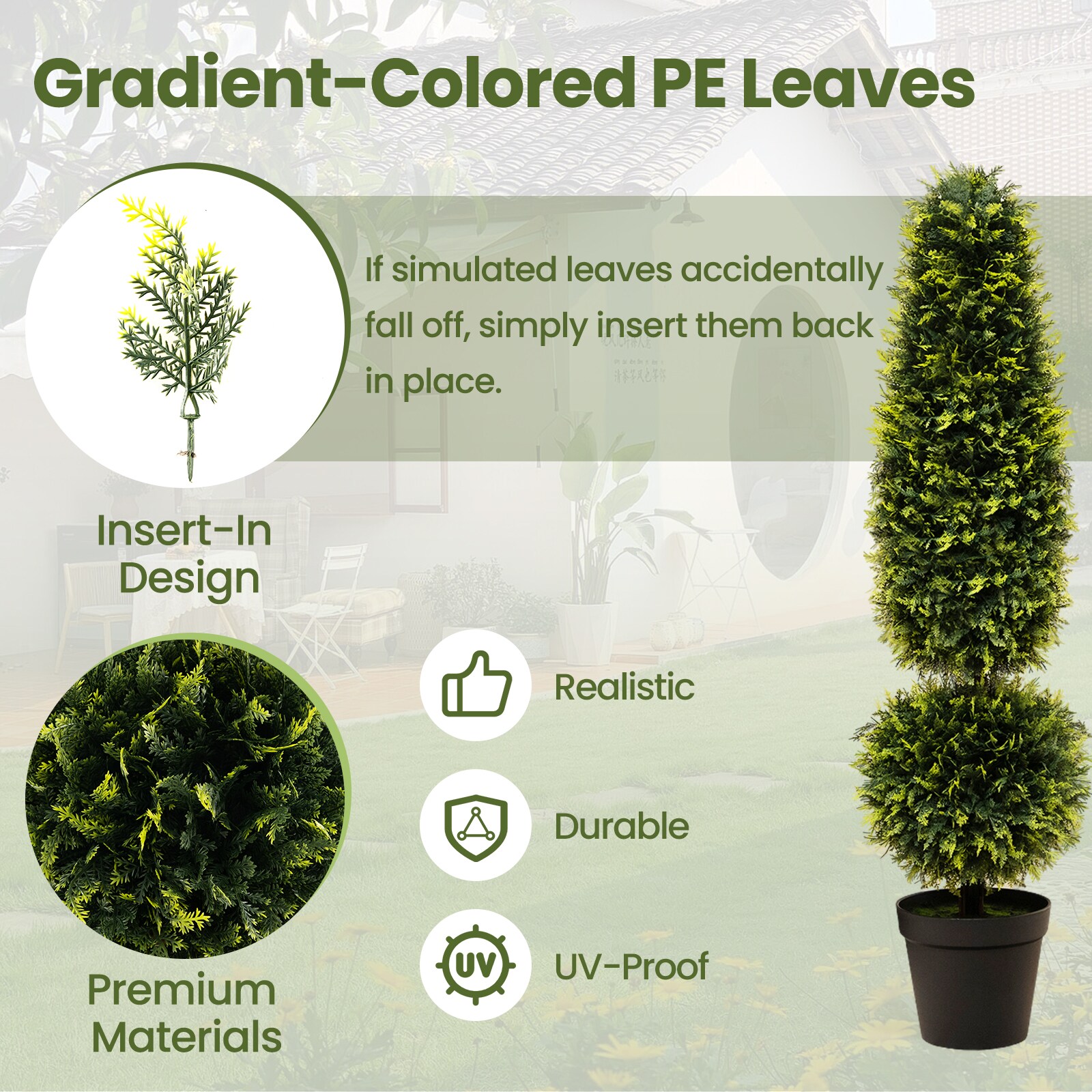 YERIVA FP0168GNCTHZ1 Artificial-Plants-Trees - View #4