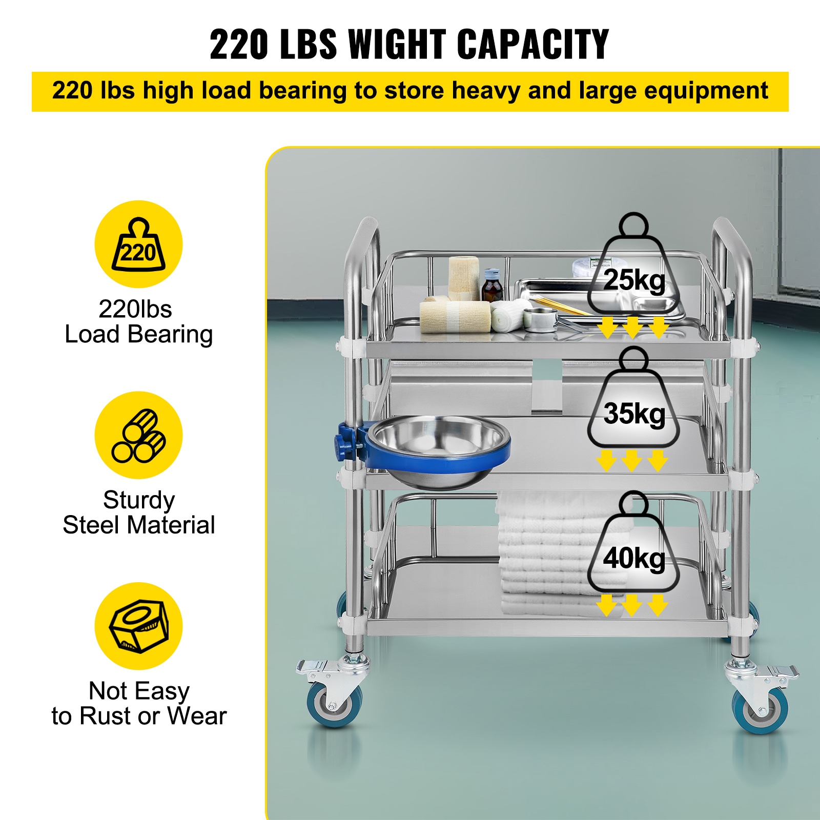VEVOR YSCLJTDH32+K7BS0OV0 Utility-Carts - View #6