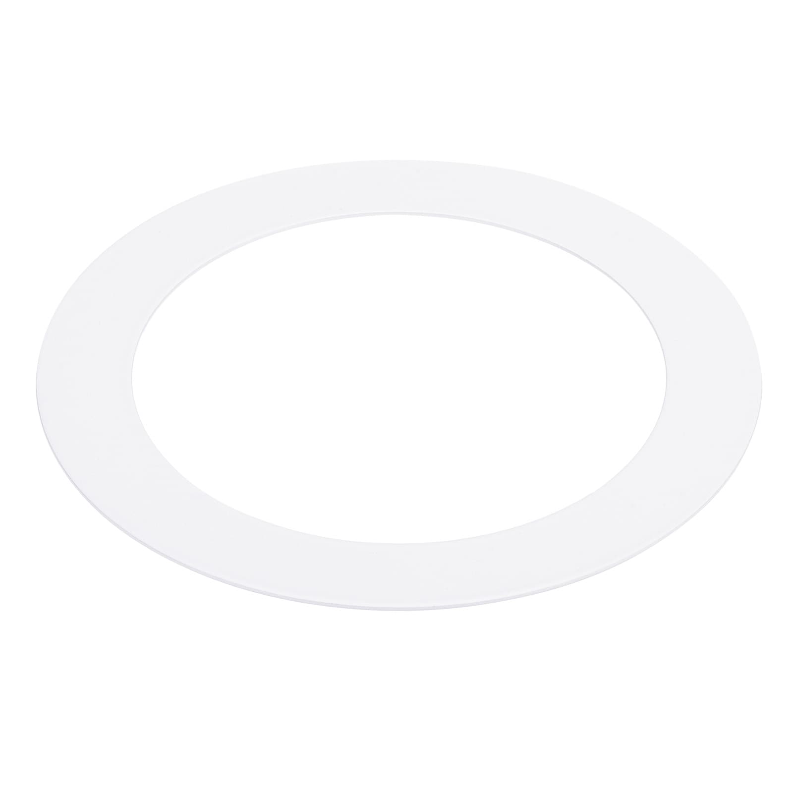 PATIKIL 4.13inch ID 5.31inch OD Light Trim Ring White Goof Ring Matte Circular Light Cover Lighting Fixture for Ceiling Wall Recessed Can Downlights