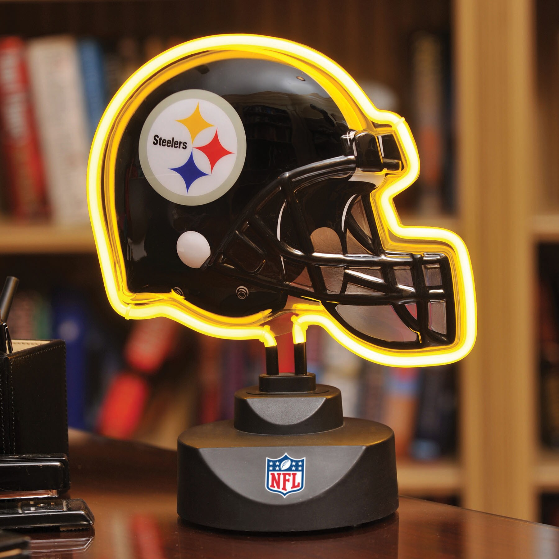 Memory Company, Office, Pittsburgh Steelers Neon Logo Desk Light