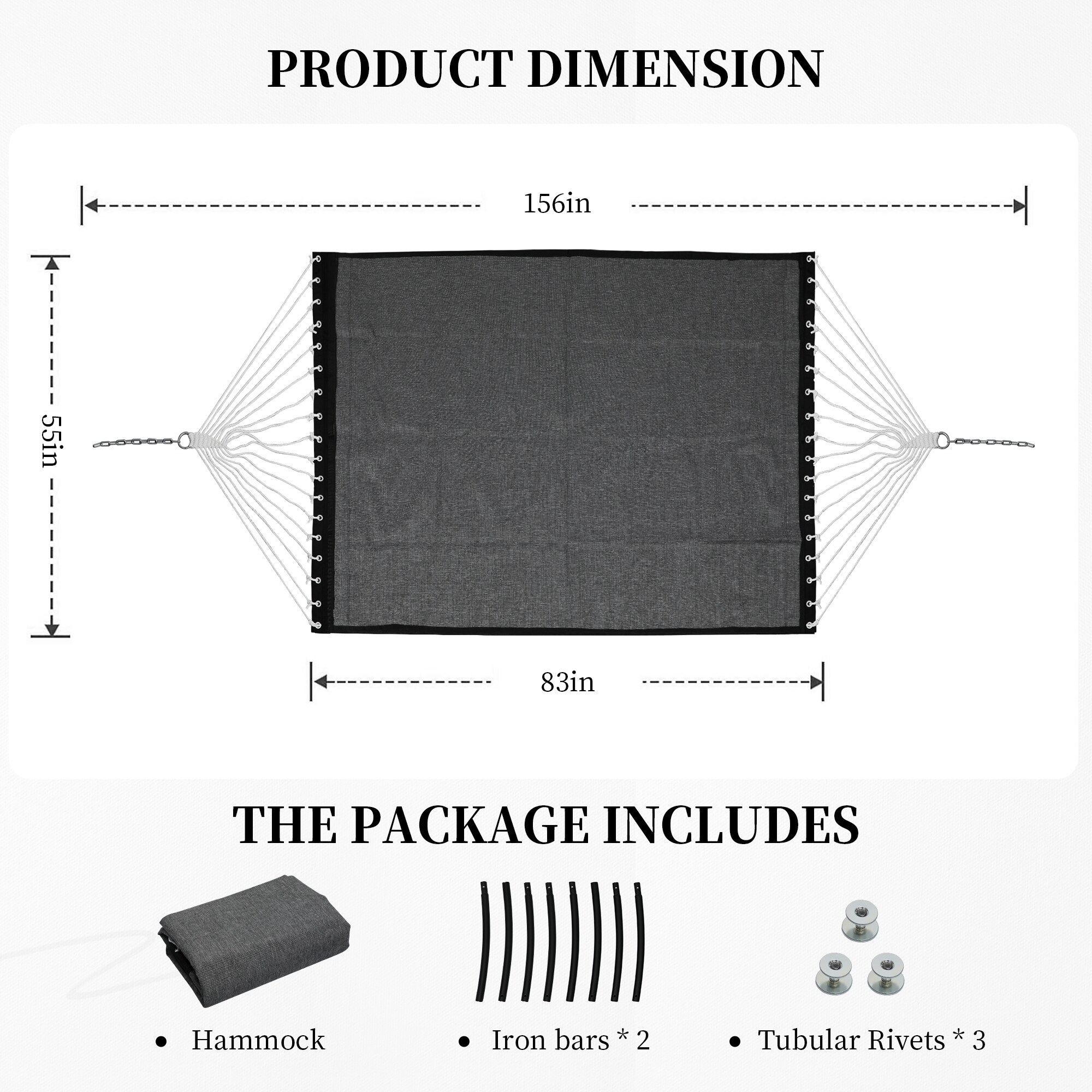 Patio Watcher HK-O-DARKGRAY hammocks - View #2