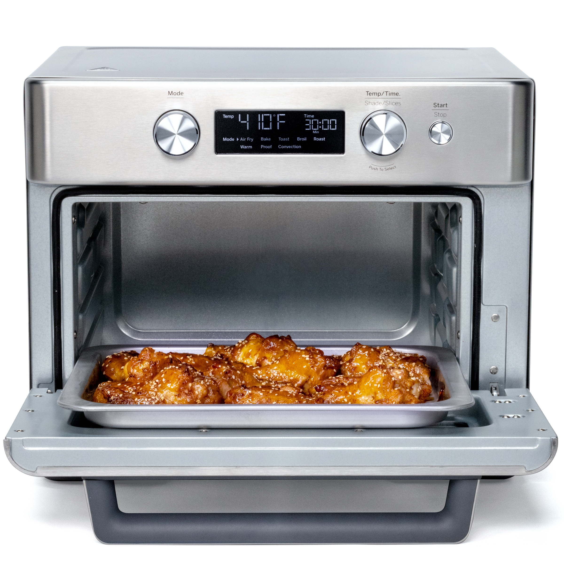GE Air Fry 6-Slice Stainless Steel Convection Toaster Oven (1500-Watt) in  the Toaster Ovens department at