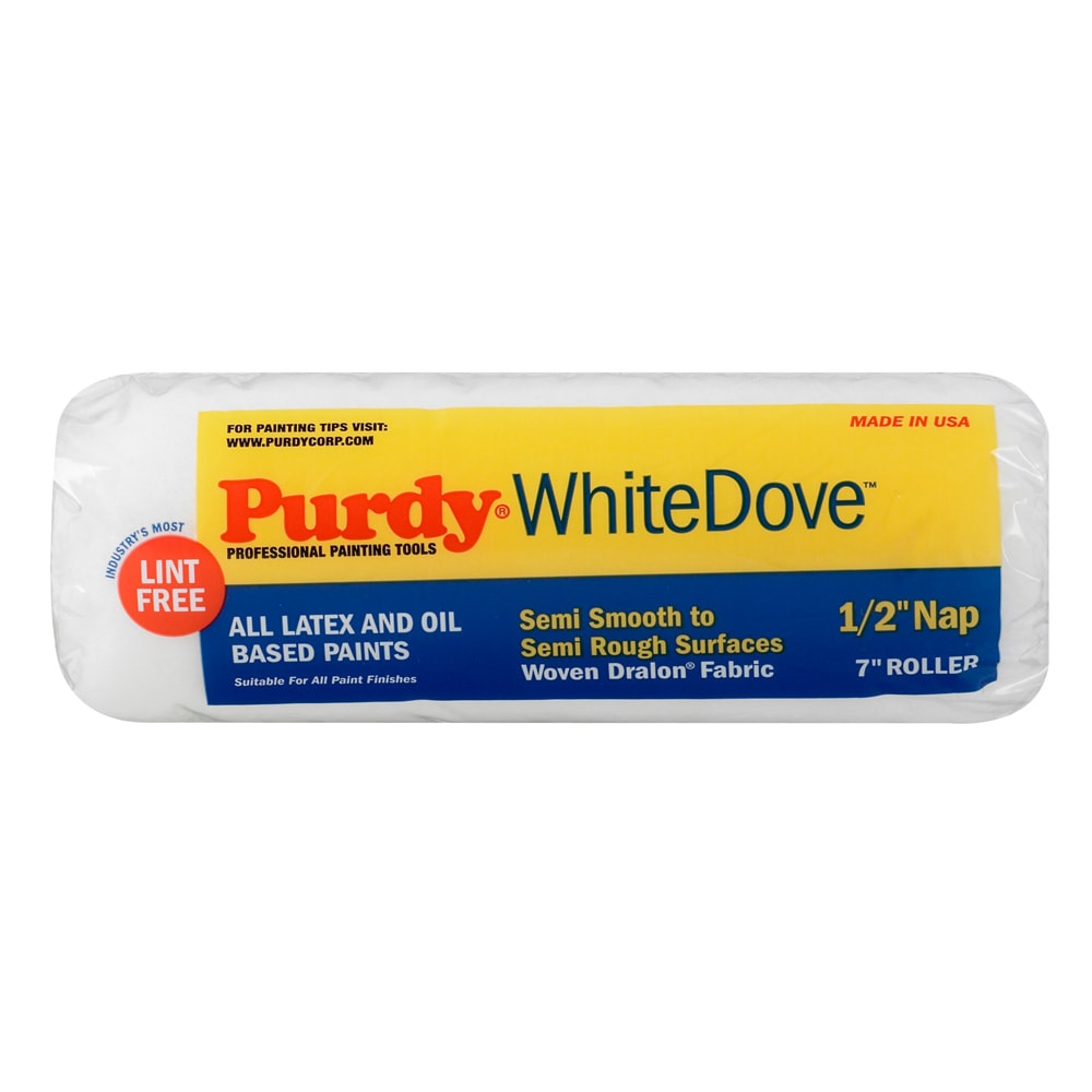 Purdy 140670073 WhiteDove 7-in x 1/2-in Nap Woven Acrylic Fiber Paint Roller Cover