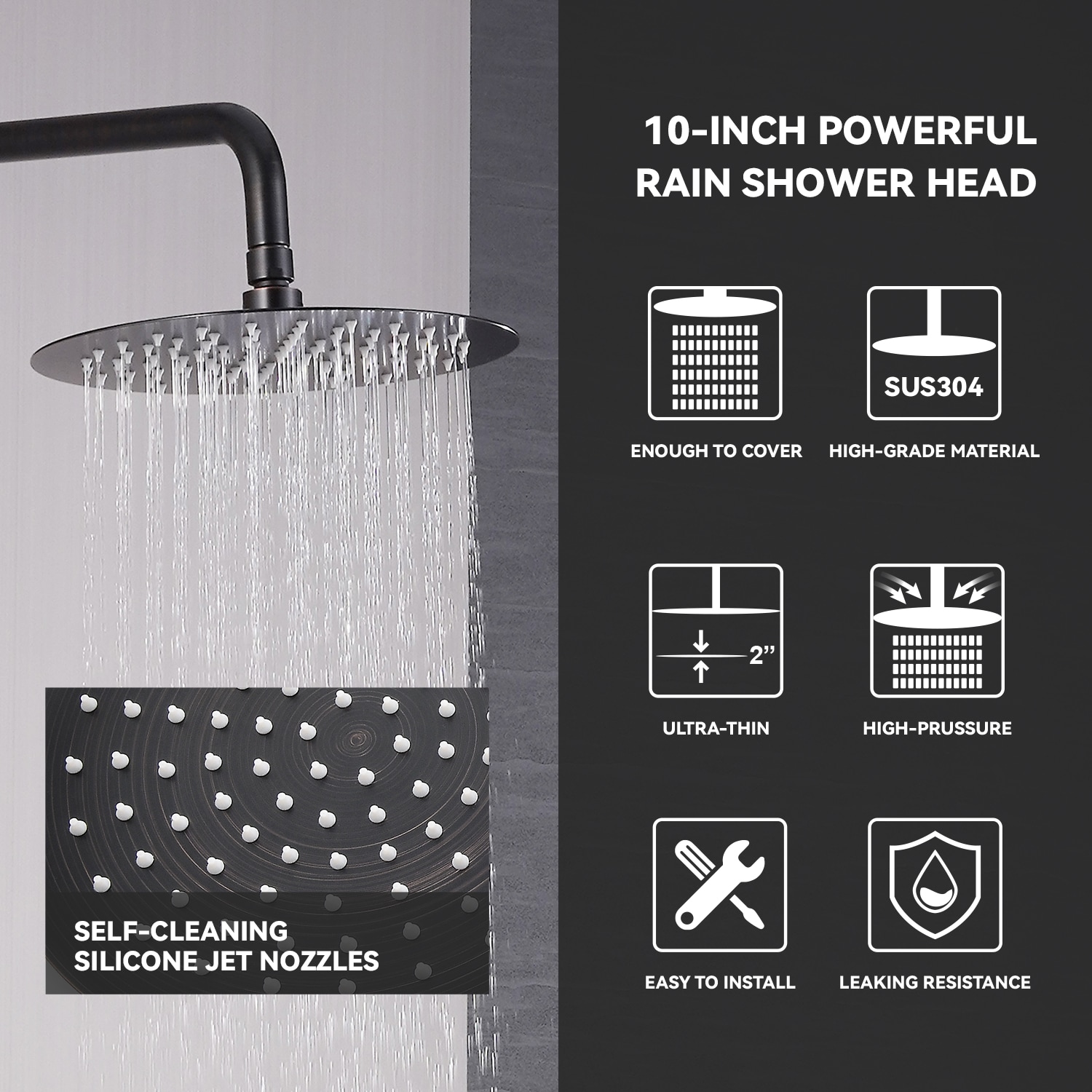 Pouuin VS-600S Showerhead-Bar-Panels - View #4