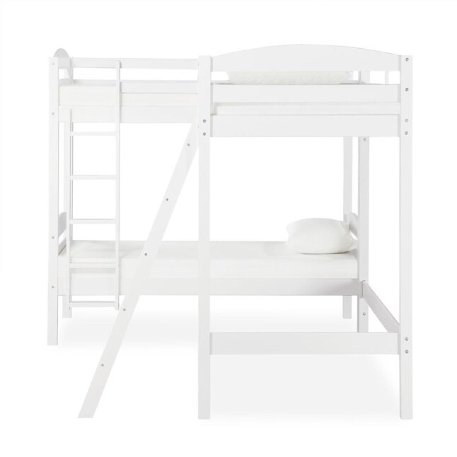 Dhp Clearwater White L Bunk Bed In, Dorel Living Bunk Bed Hardware Kit