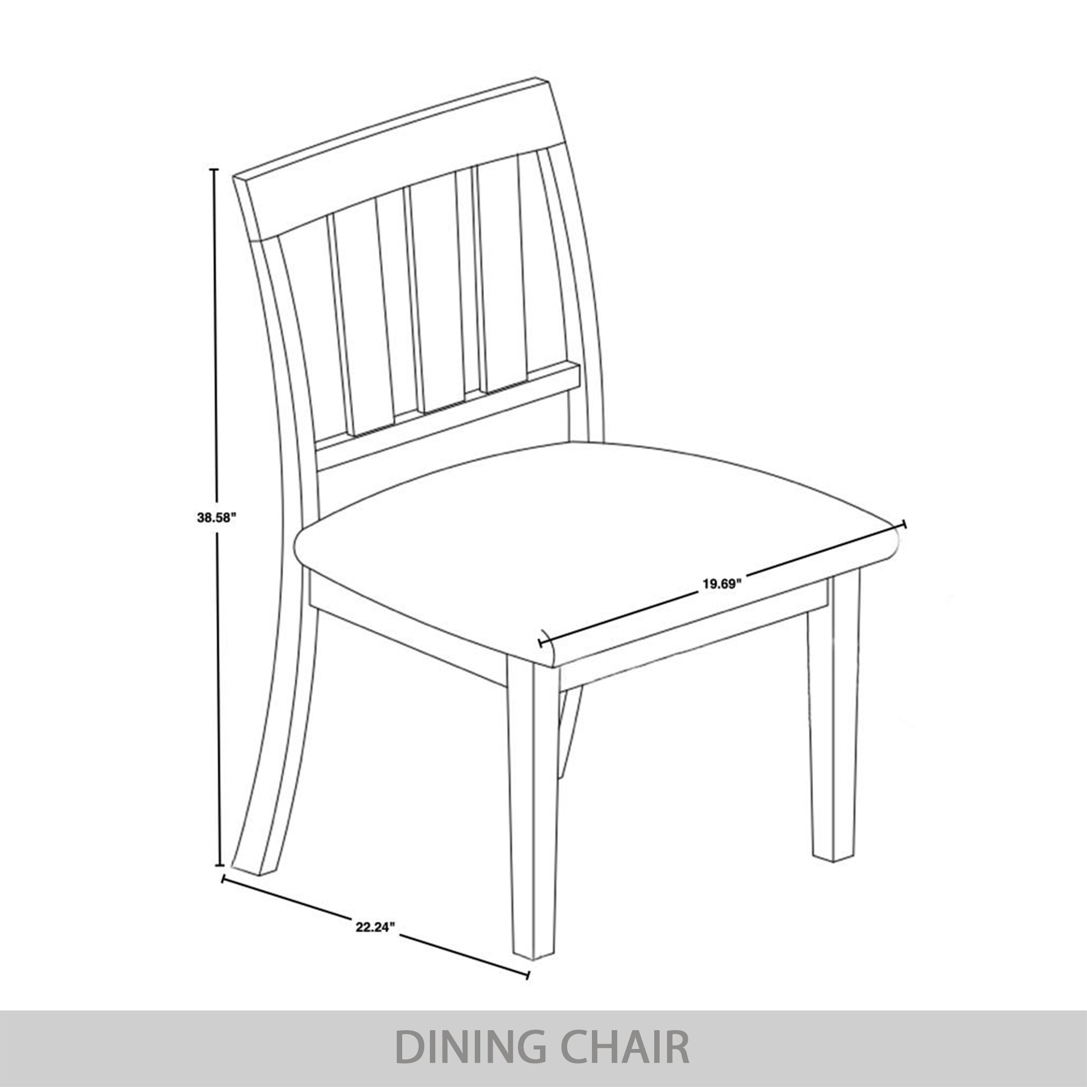 CasePiece C3063US-WT-WD-2X Dining-Chairs - View #9