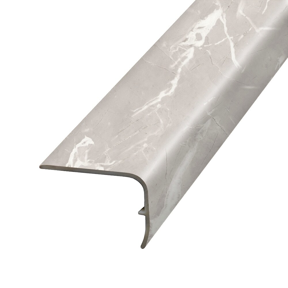 Project Source VSNPL-06764 1.88-in x 78.7-in x 1.32-in Imperial Prefinished Vinyl Overlap Stair Nosing