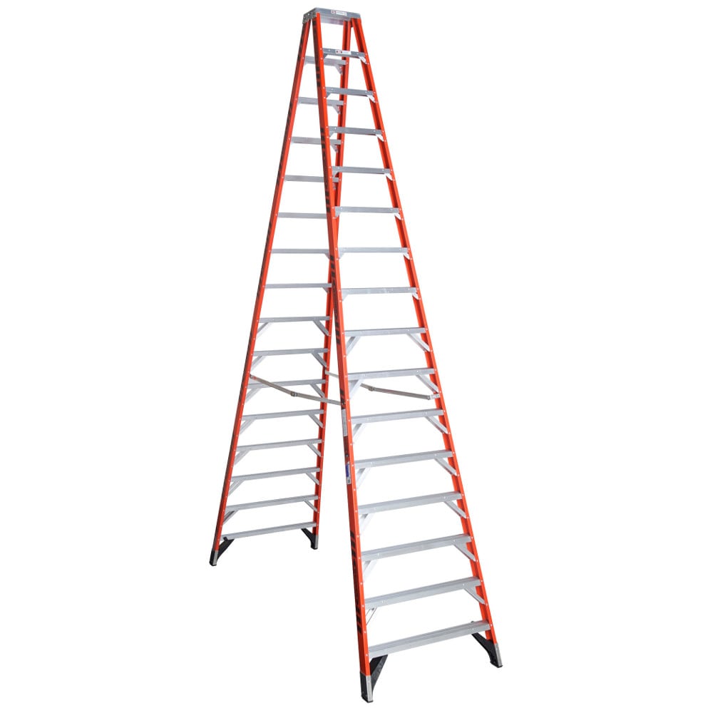 Werner T7400 Fiberglass 16-ft Type 1A- 300-lb Capacity Step Ladder in the Step  Ladders department at Lowes.com
