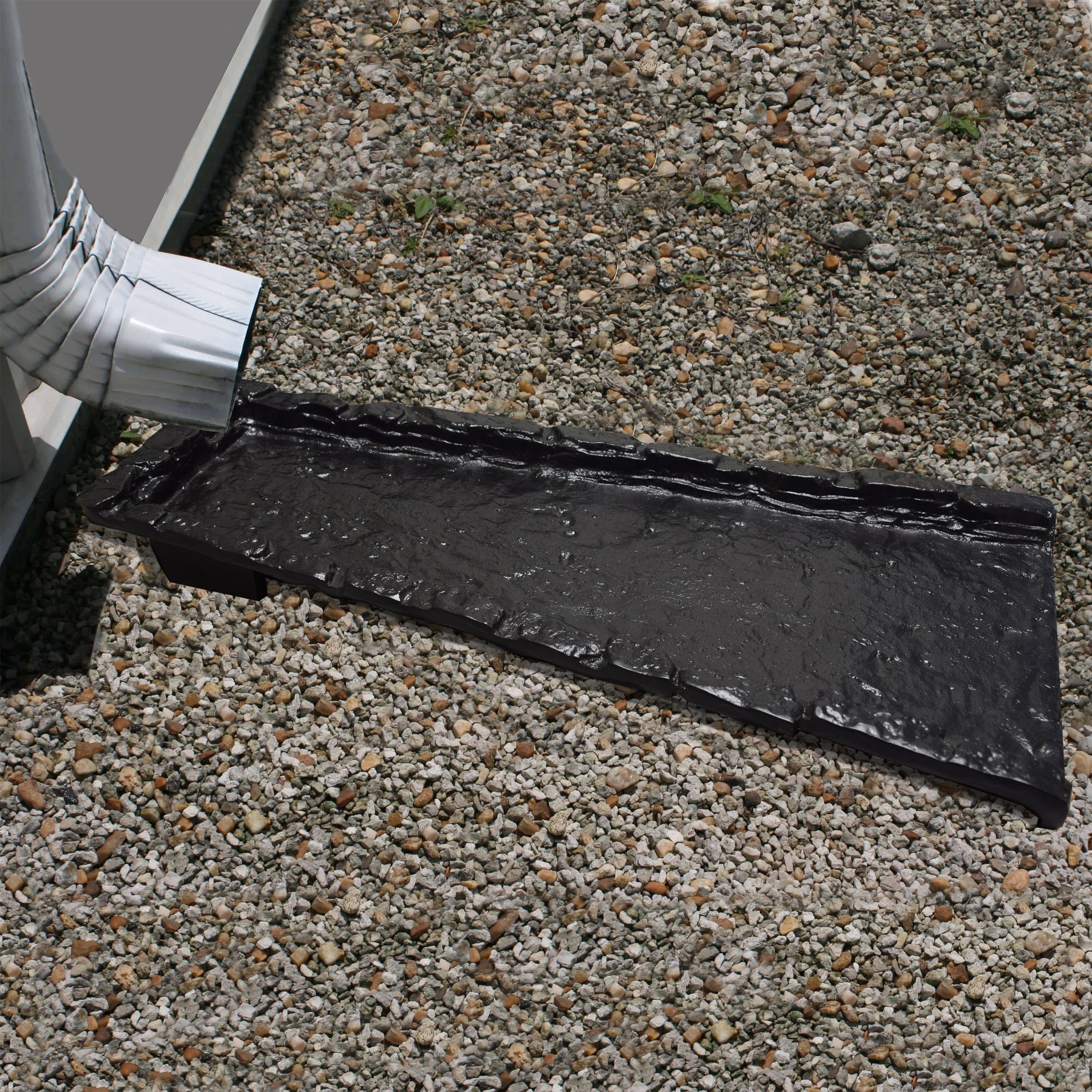 Oakland Living Downspout Gutter Splash-Block Aluminum 24-in Black ...