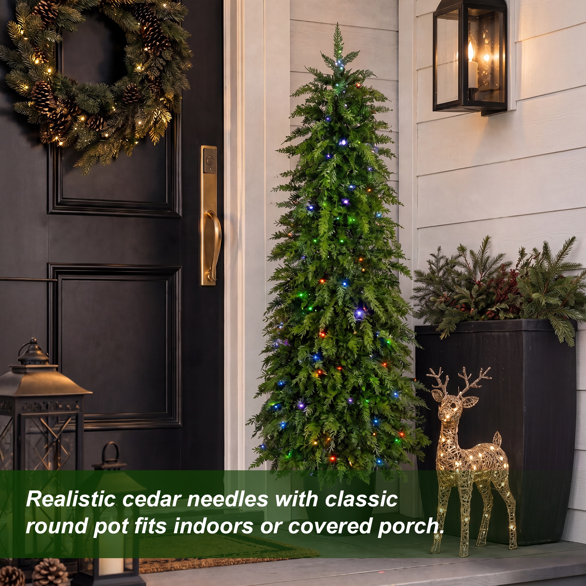 Glitzhome 2030800063 Artificial-Christmas-Trees - View #7