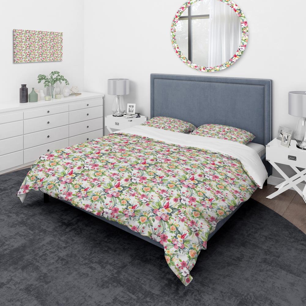 Designart BED17561-T 3 -Piece Green Twin Duvet cover Set