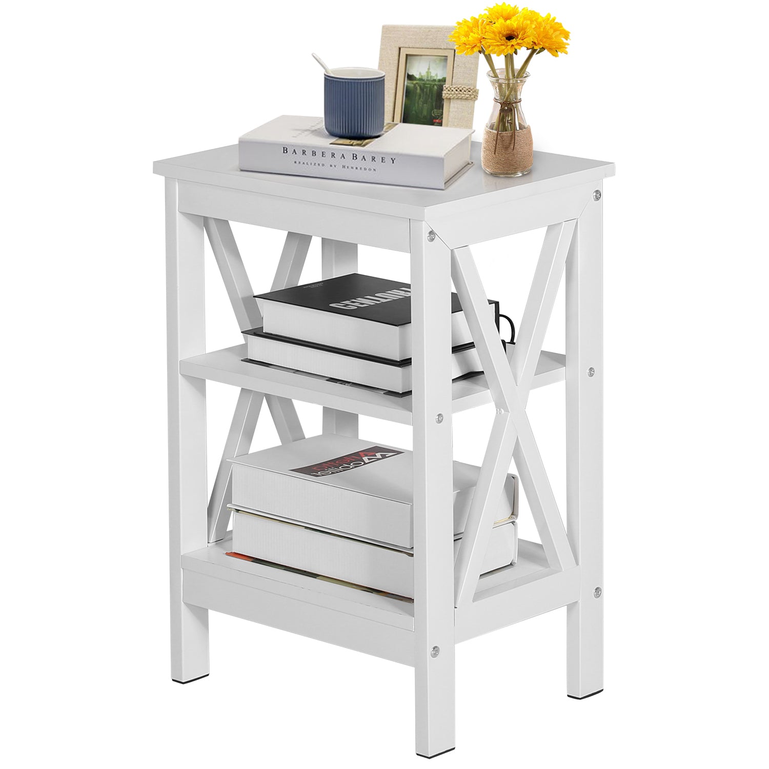 Vecelo LOE-DC-T06-WHITE-A2 nightstands - View #2
