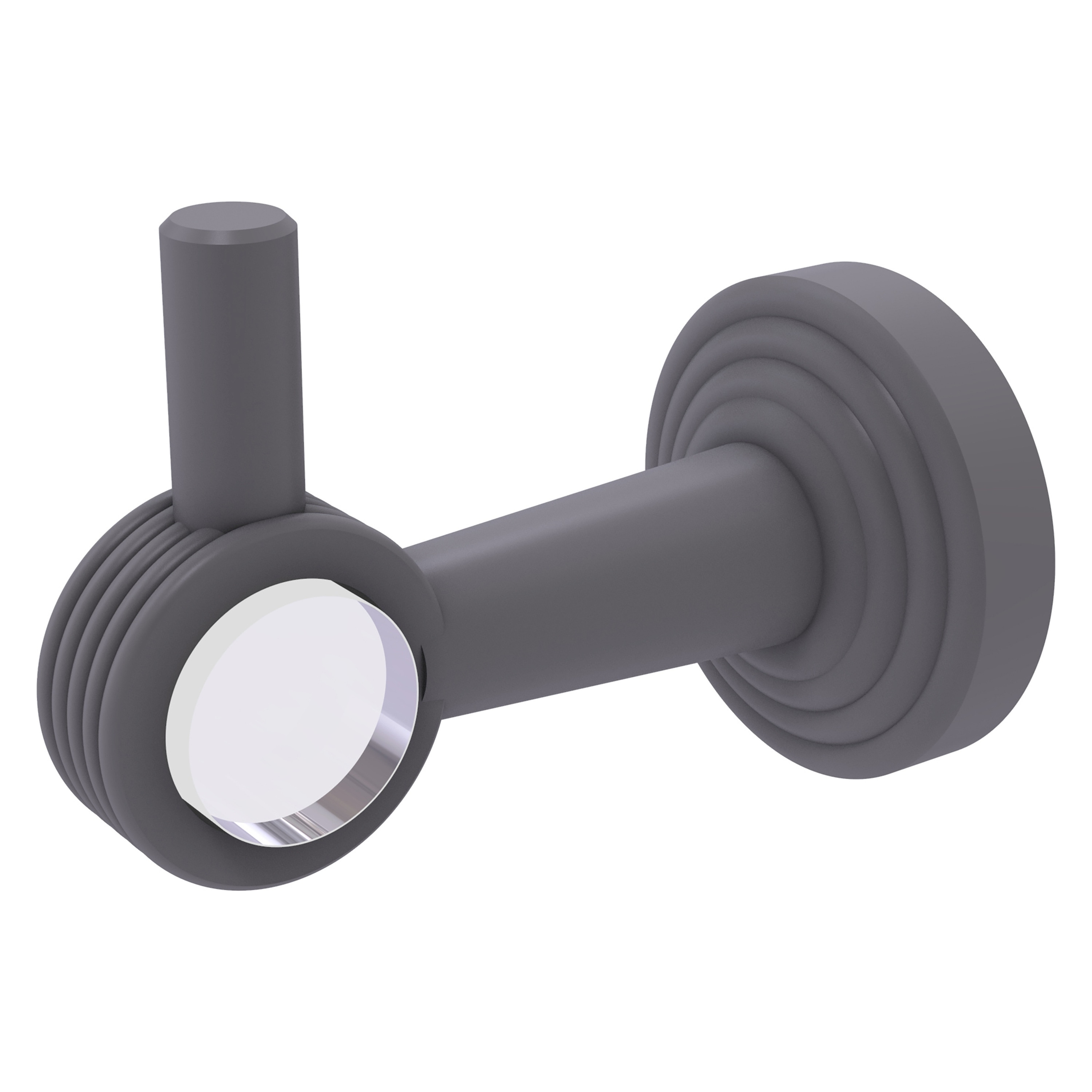 Allied Brass PB-20G-GYM Pacific Beach Matte Gray Single -Hook Wall mount Towel Hook