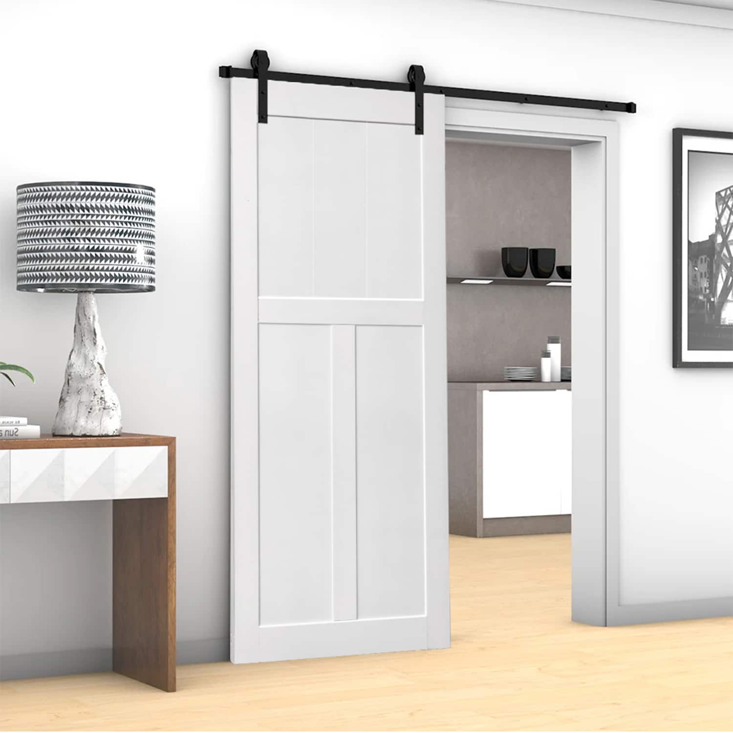 SINOFURN SYB590066WT Barn-Doors - View #3