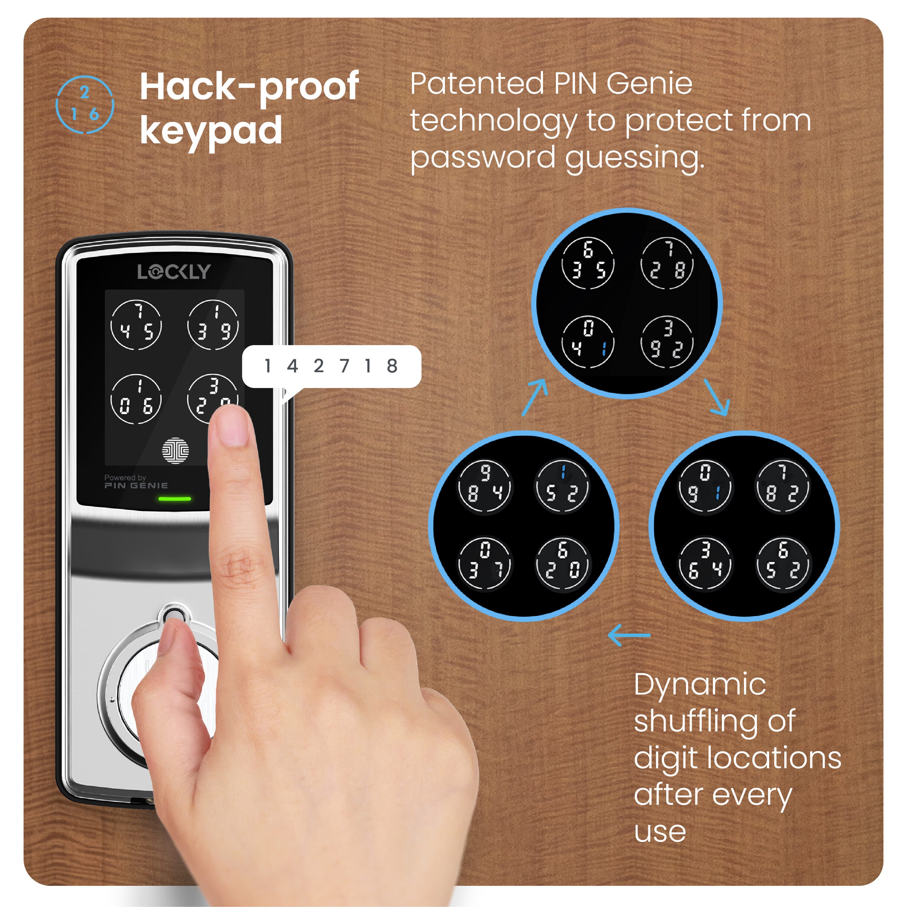 Lockly PGD7SSN Electronic-Door-Locks - View #3