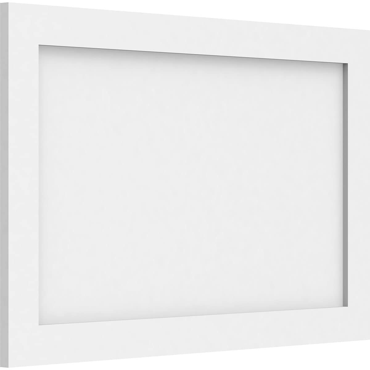 Ekena Millwork WALP28X18X062CNL 28-in x 18-in Smooth Paintable/Stainable White PVC Fretwork Wall Panel (