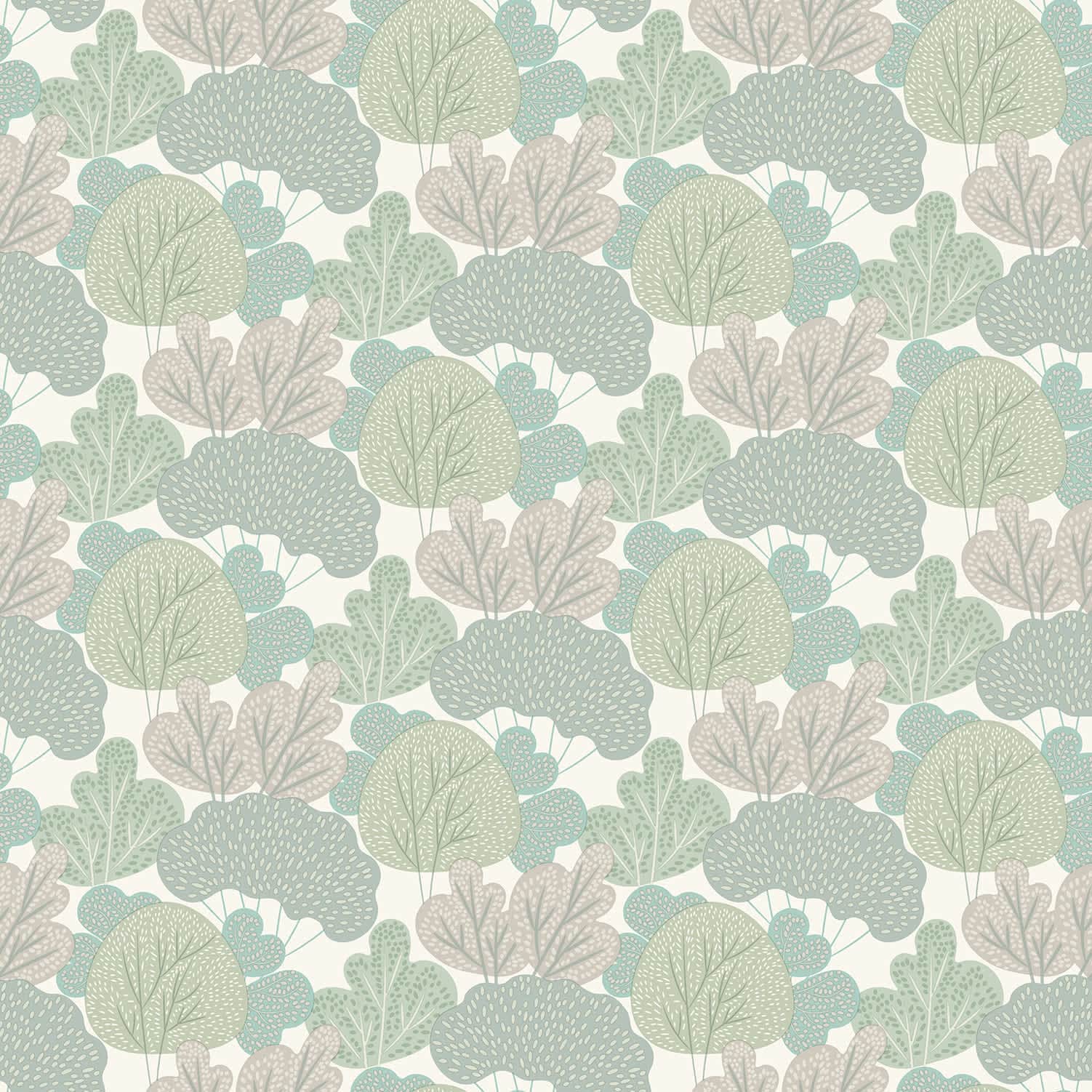 Veer Decor Little Woods Green Wallpaper
