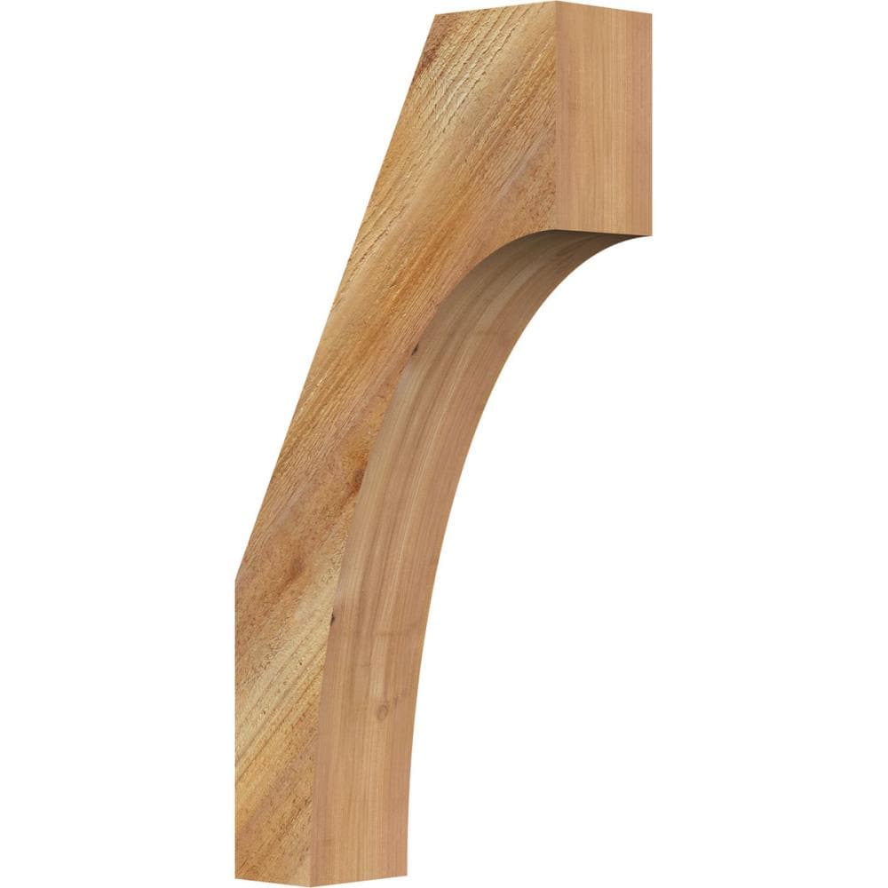 Ekena Millwork BRC04X12X24WTL00RWR 4-in x 12-in x 24-in Western Red Cedar Unfinished Wood Westlake Tough Sawn Knee Brace