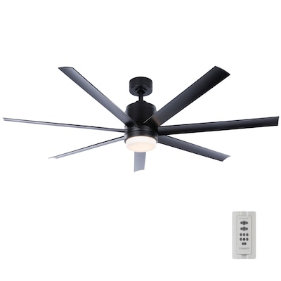 Black Led Ceiling Fan With Remote, Battery Powered Outdoor Ceiling Fan
