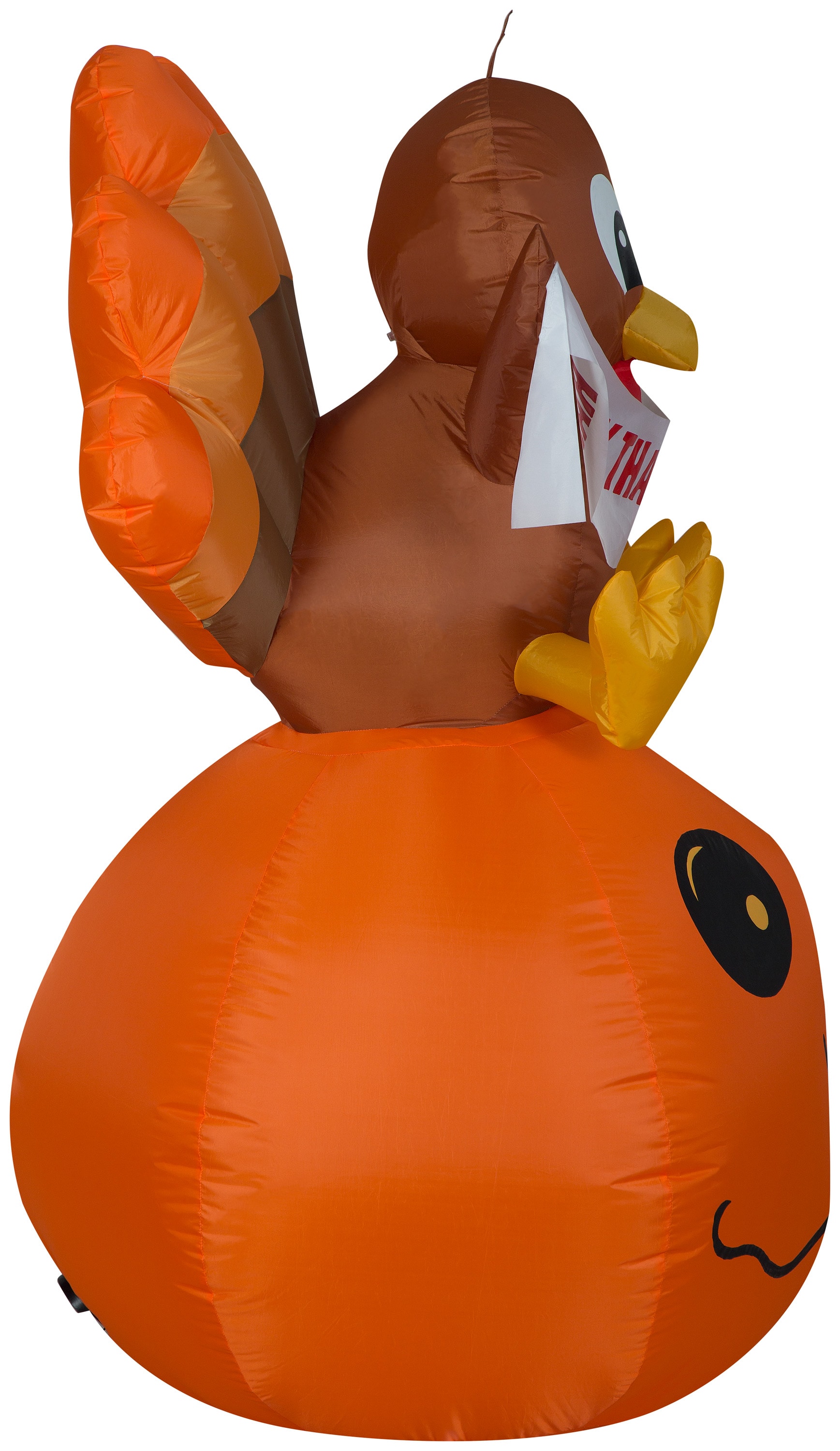 Gemmy 4.5-ft Lighted Pumpkin Inflatable in the Outdoor Halloween ...