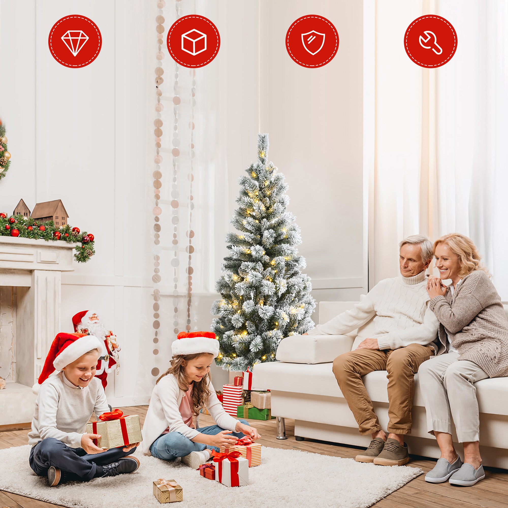Costway CM23510US Artificial-Christmas-Trees - View #7