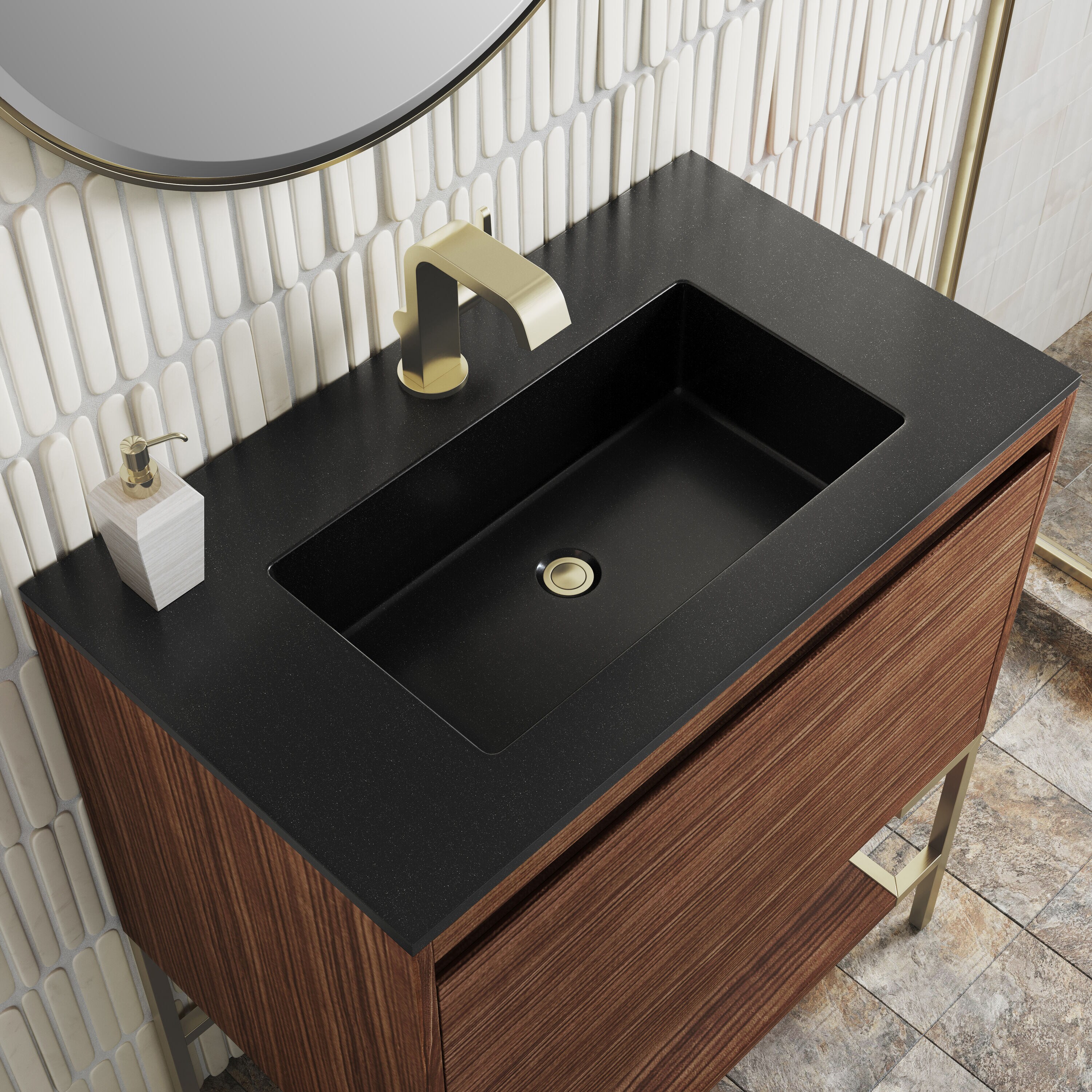 James Martin Vanities 805-V31.5-W-CB-CH Bath-Vanity-Combo - View #5