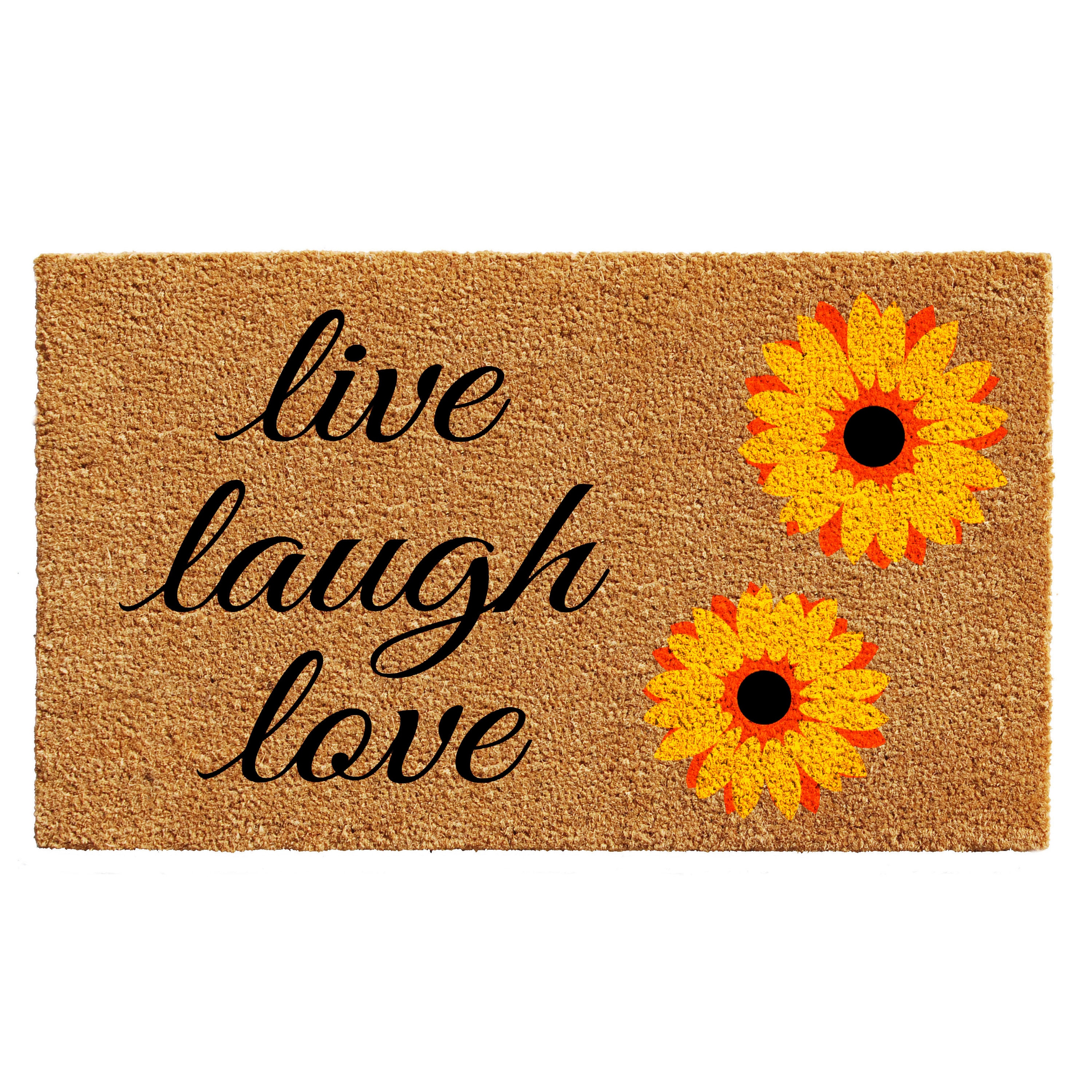 Callowaymills 102832436 2-ft x 3-ft Multi Coir/Vinyl Rectangular Indoor or outdoor Decorative Spring Door mat