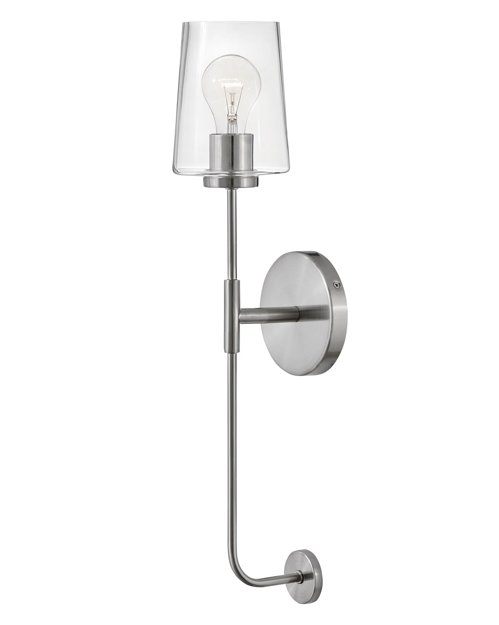 Lark 83450BN Kline 5-in W 1 -Light Matte Nickel Wall Sconce