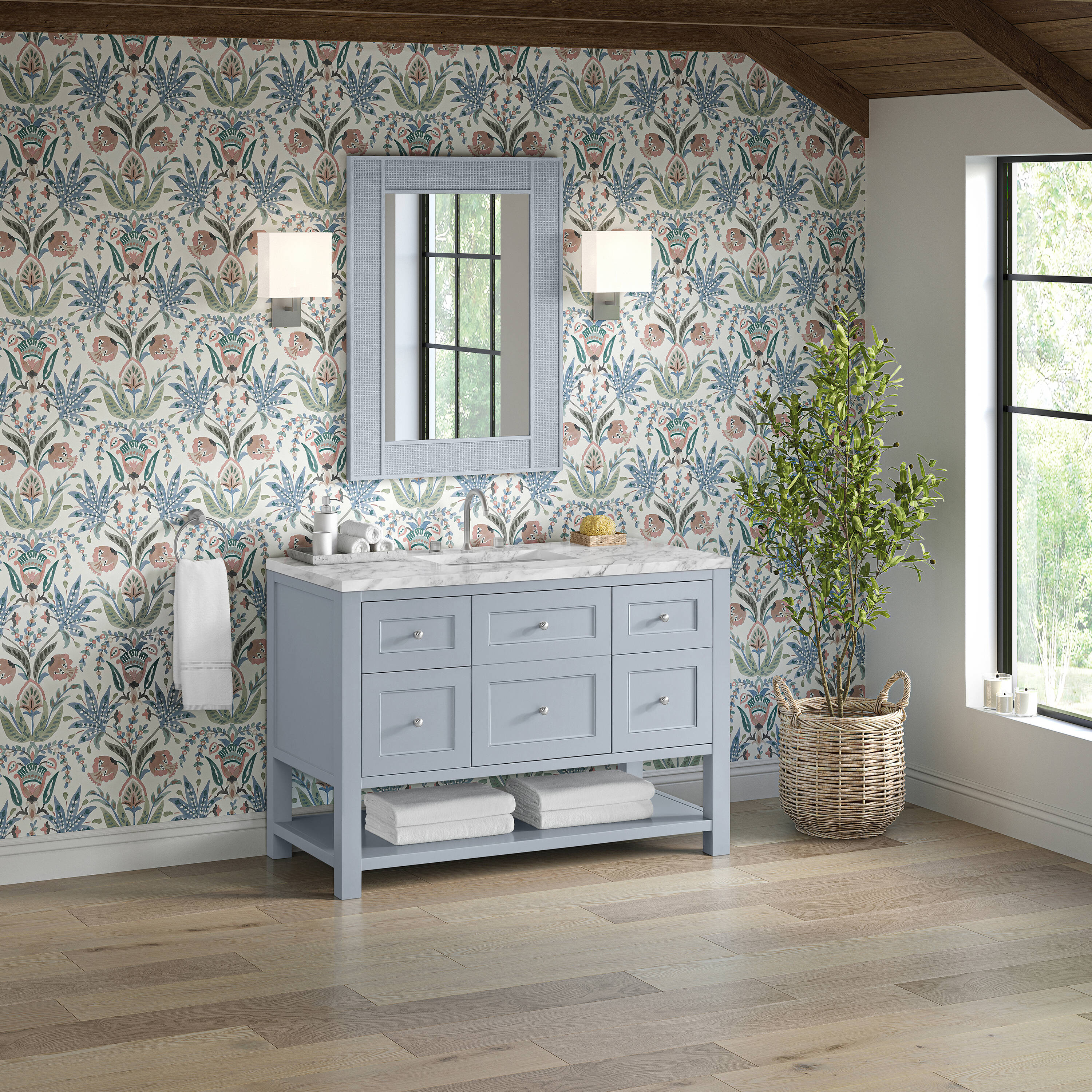 James Martin Vanities 330-V48-SRB-3CAR Bath-Vanity-Combo - View #4