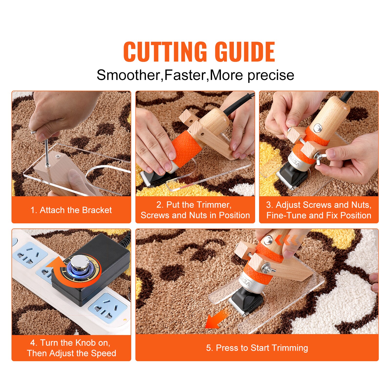 VEVOR DTXJQYS00000ZZSWRV1 Carpet-Trimmers - View #4