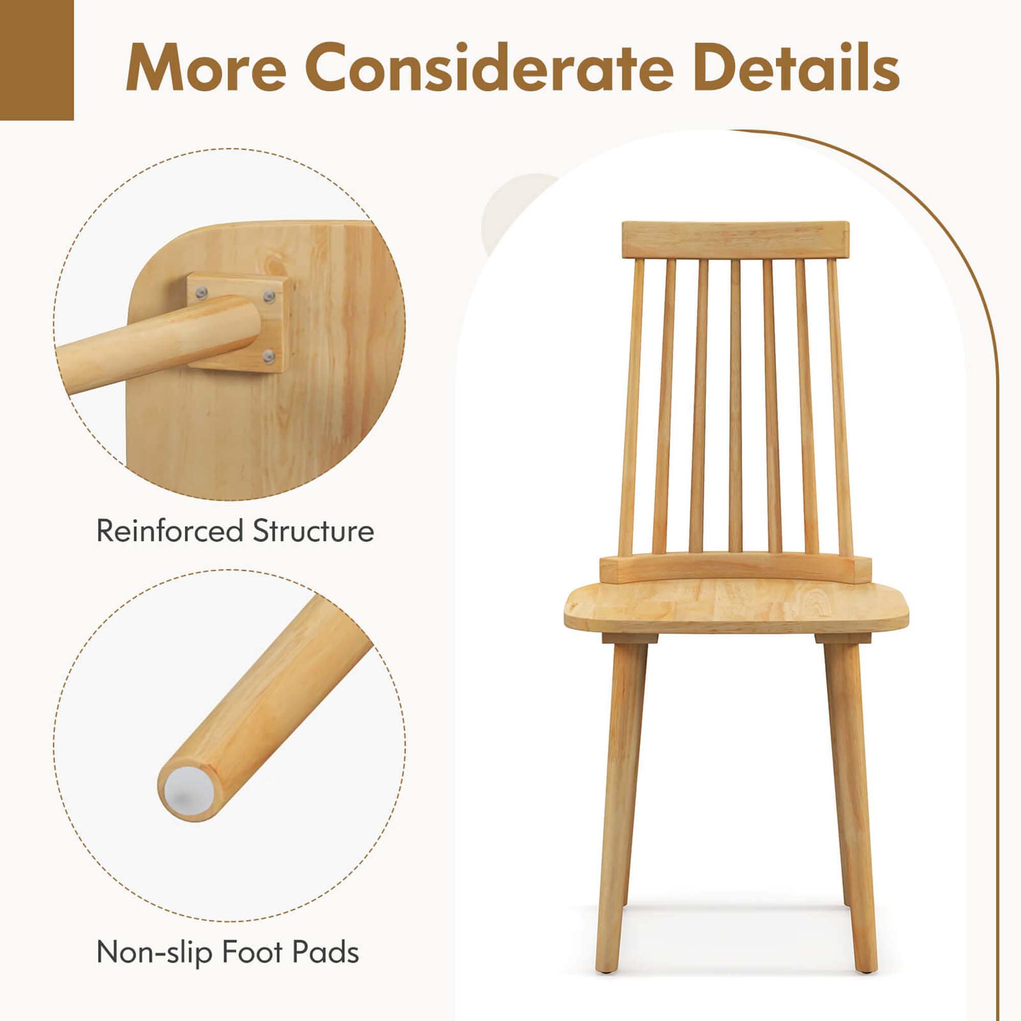 Costway HCST01545 Dining-Chairs - View #4