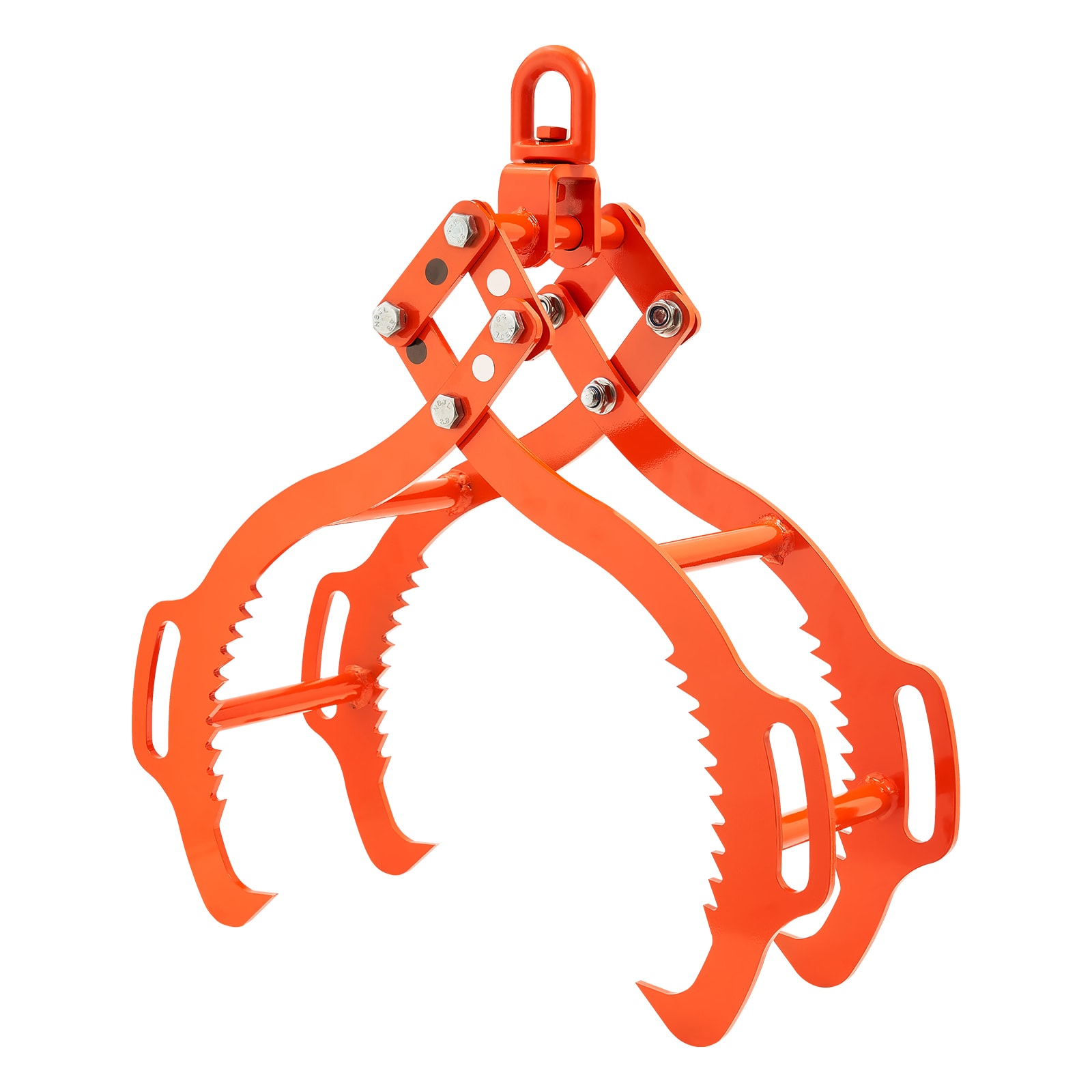 GIVIMO 36-in 4-Claw Log Lifting Tongs 3300-lb Capacity Forged Steel with 360-Degree Swivel Hook 32-in to 36-in Adjustable Opening