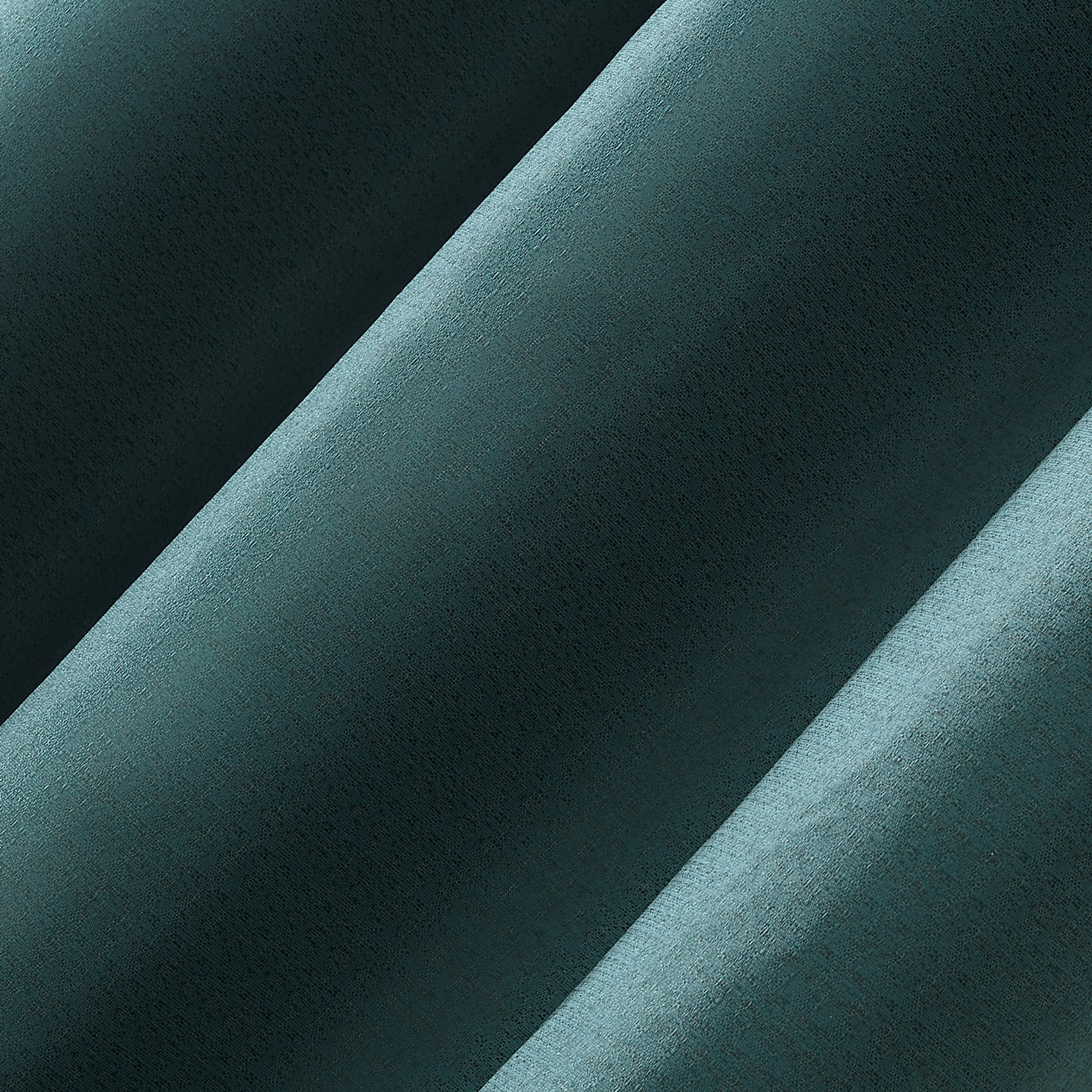 Teal Linen Blackout Grommet Curtain Panel, 40" x 84"