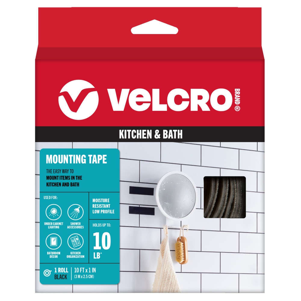 VELCRO Brand 10 Feet Black Hooks Hook loop fastener 10-lb Weight Capacity