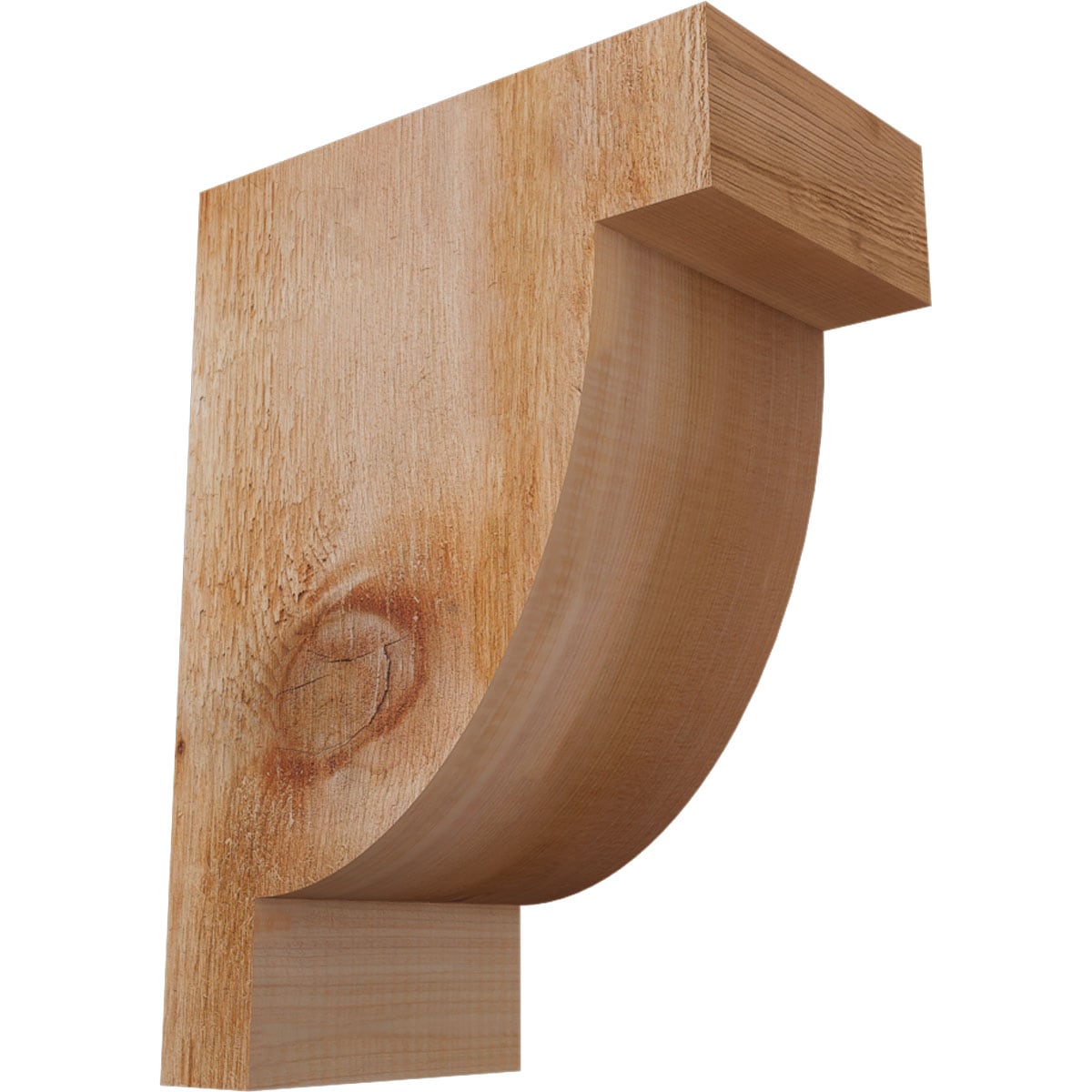 Ekena Millwork COR06X10X14ALP00RWR 6-in x 10-in x 14-in Alpine Unfinished Western Red Cedar Wood Paintable/Stainable Corbel